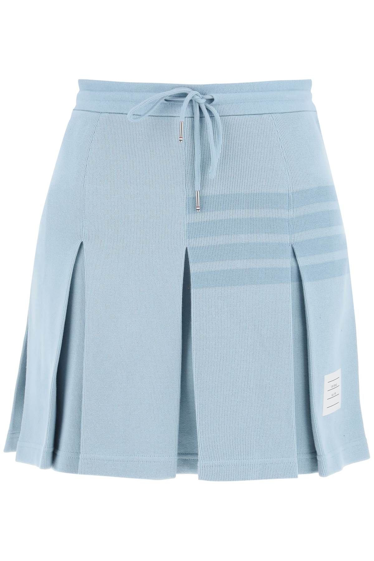 Thom Browne knitted 4-bar pleated skirt