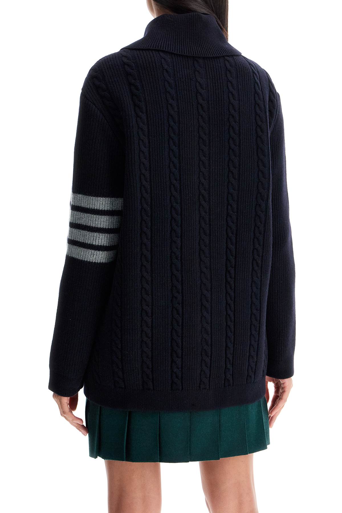 Thom Browne '4-bar heavy knit cardigan