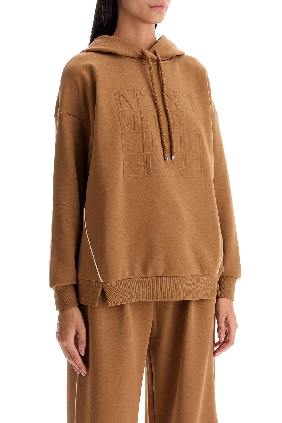 Max Mara Leisure hooded sweatshirt with piping