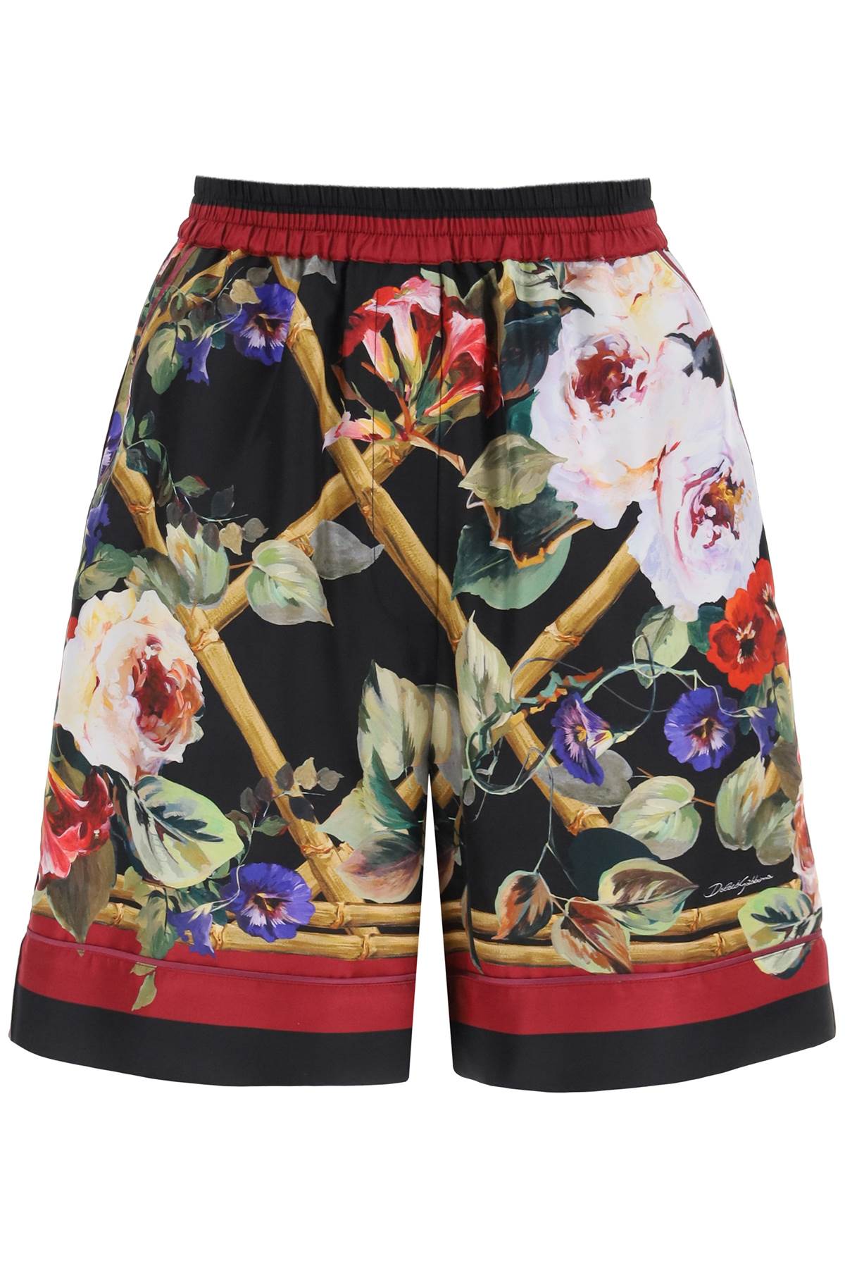 Dolce & Gabbana rose garden pajama shorts