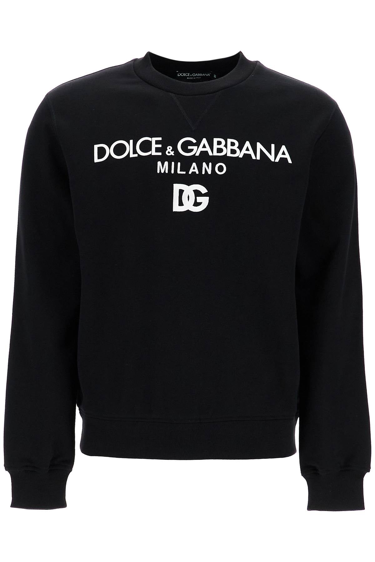 Dolce & Gabbana "round neck sweatshirt with dg embroidery and lettering