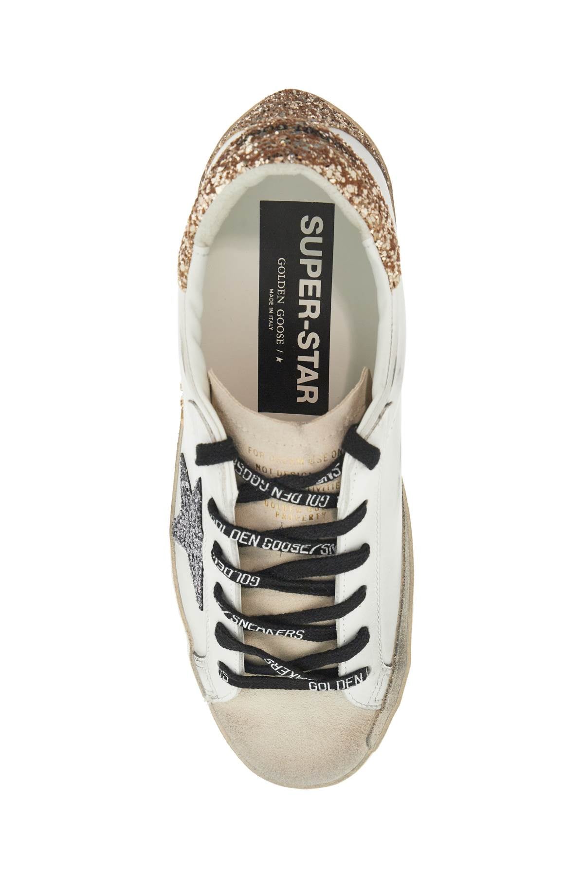 Golden Goose super-star glittered sneakers