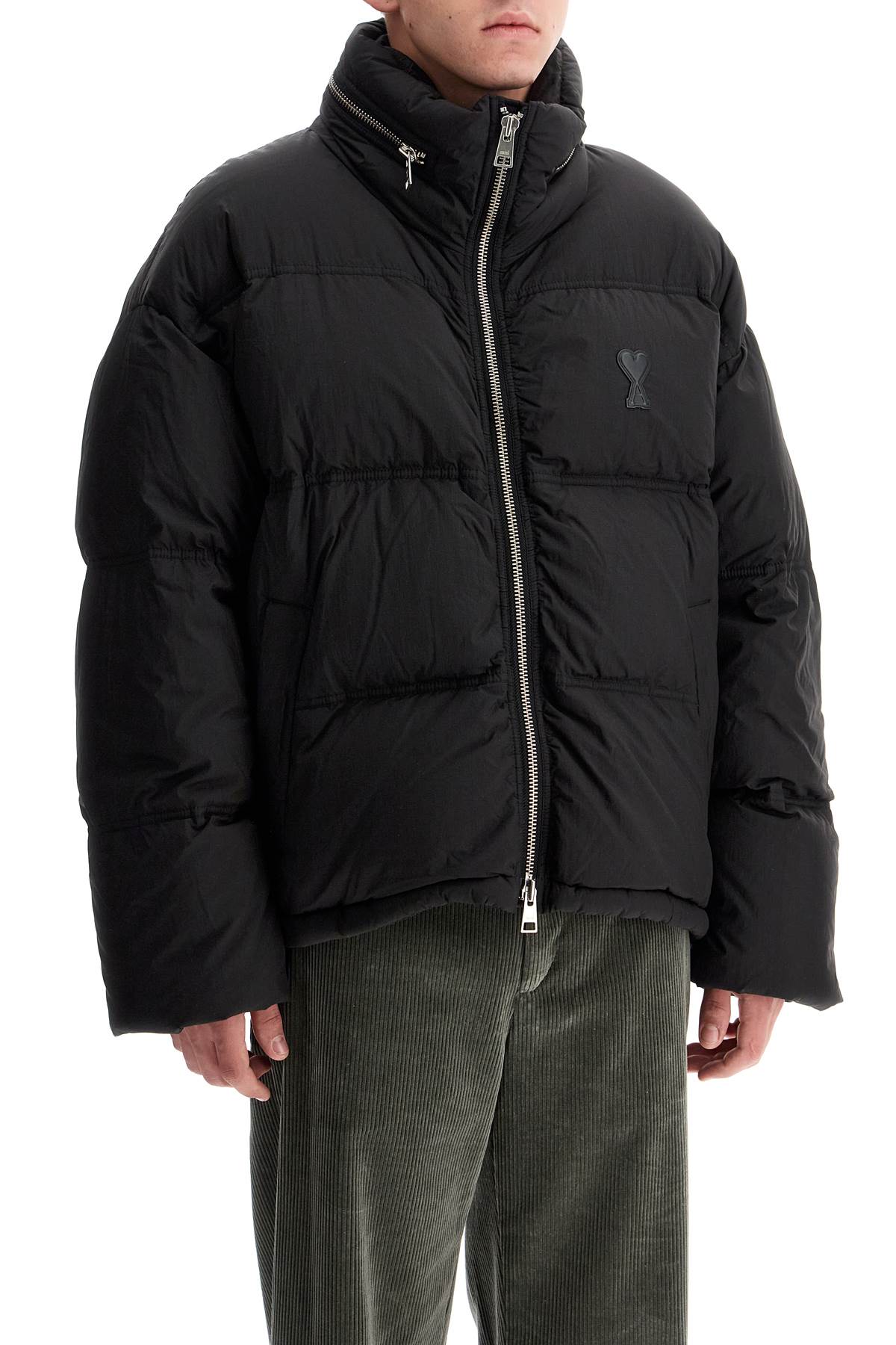 Ami Alexandre Matiussi "down jacket with logo patch