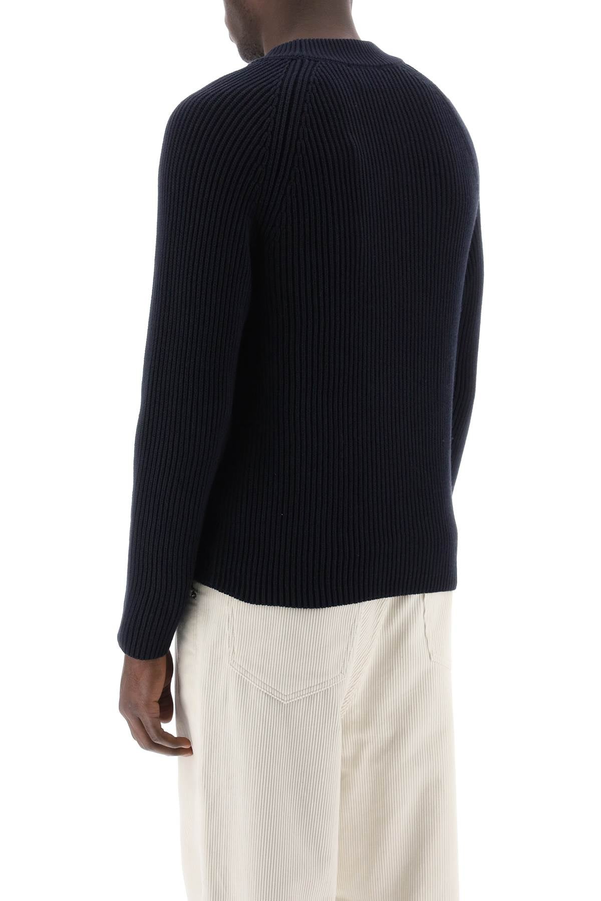 Ami Alexandre Matiussi cotton-wool crewneck sweater