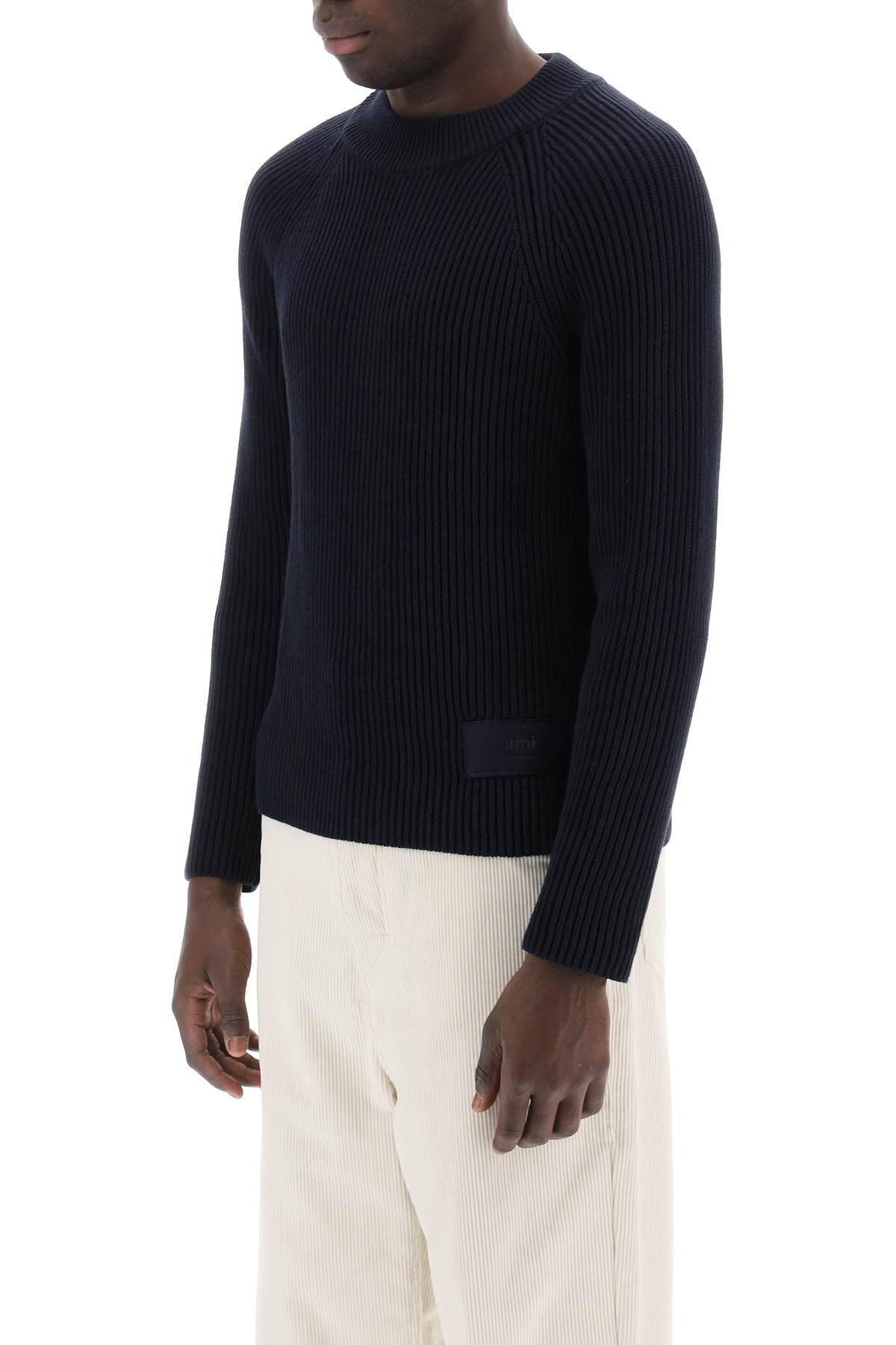 Ami Alexandre Matiussi cotton-wool crewneck sweater