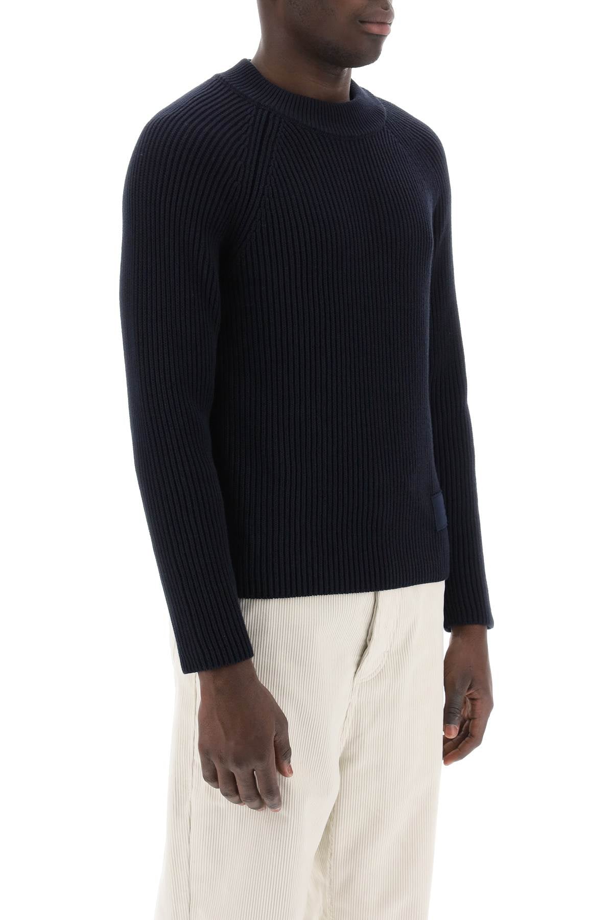 Ami Alexandre Matiussi cotton-wool crewneck sweater