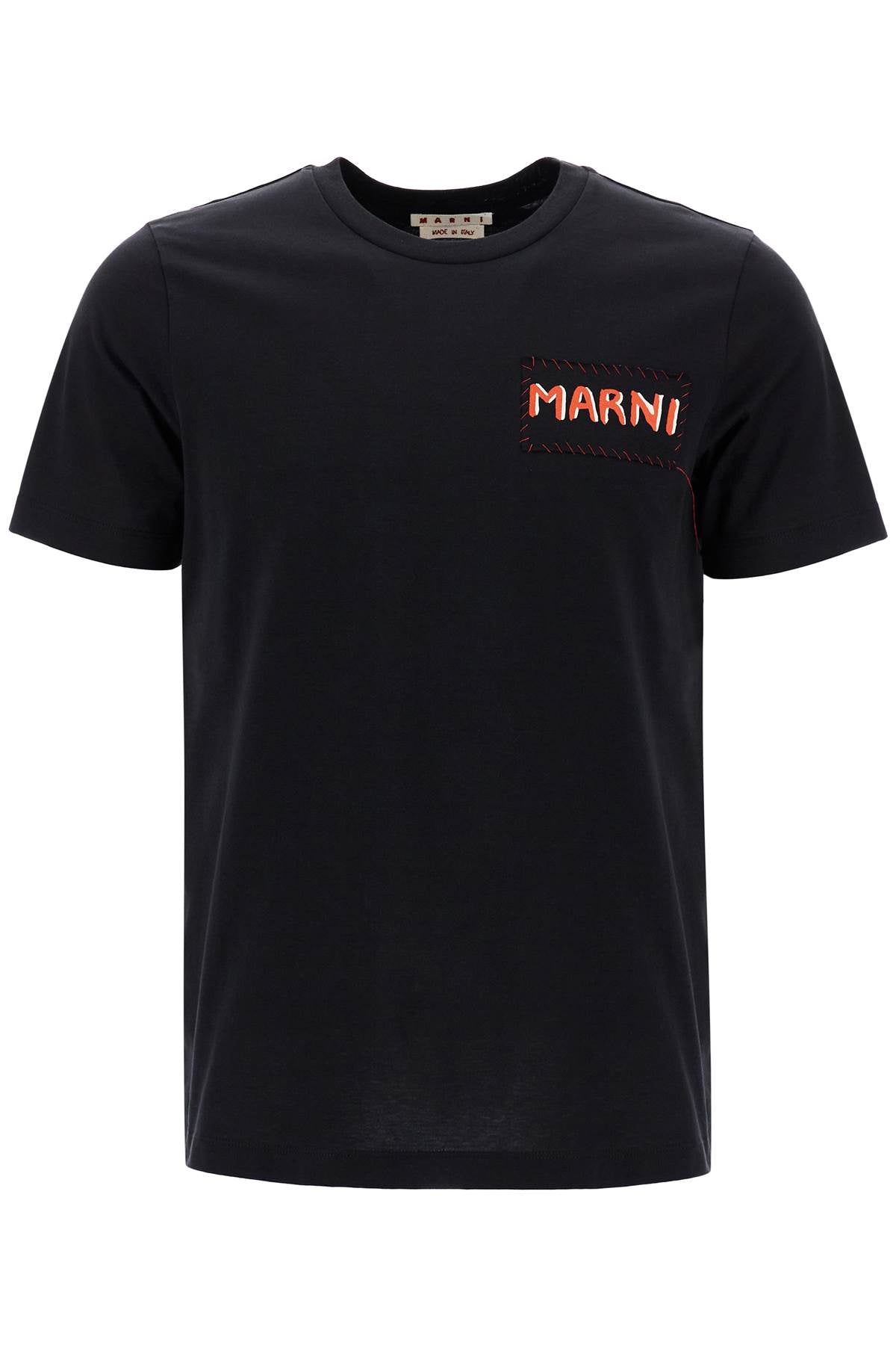 Marni t-shirt with patch logo design