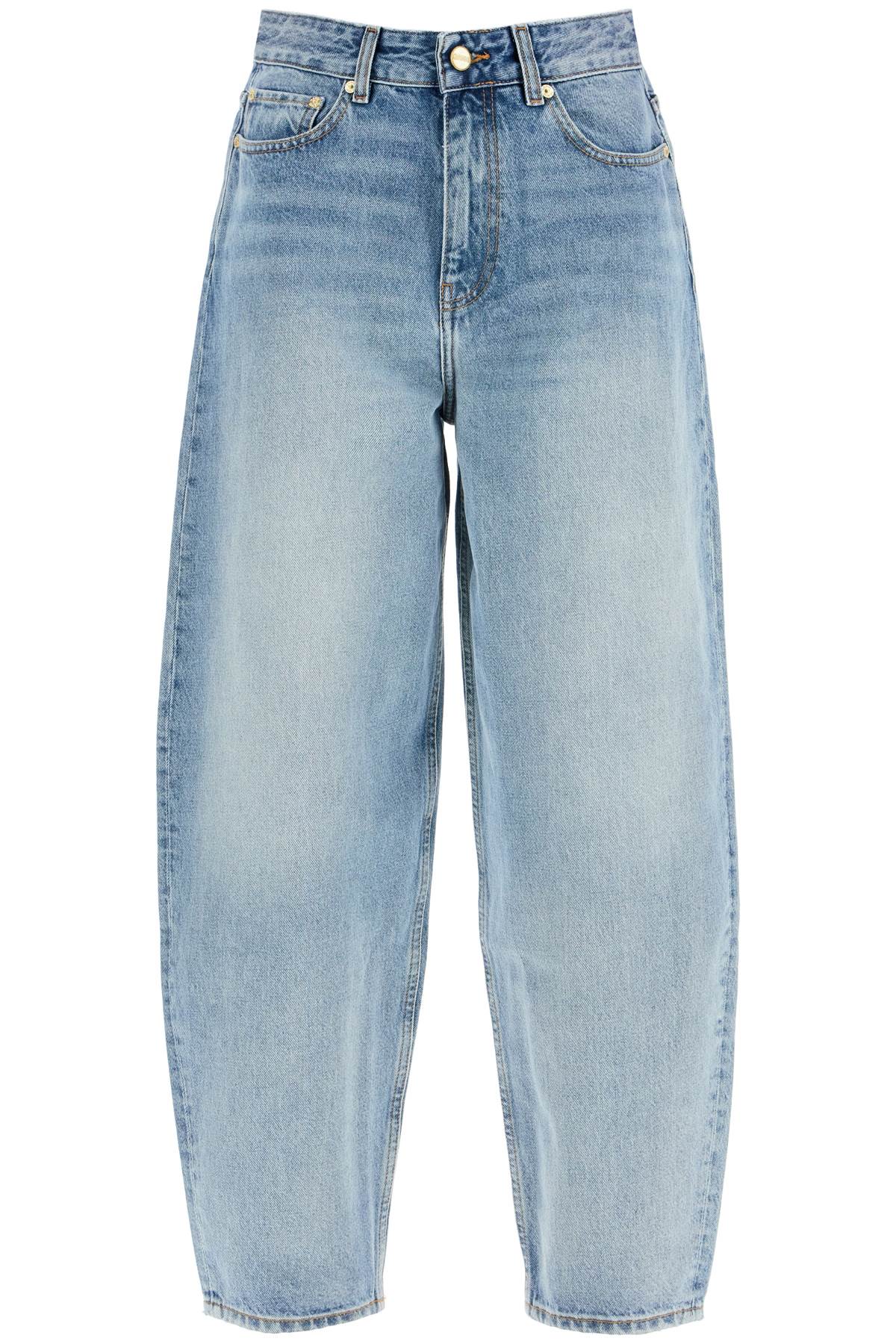 Ganni organic denim tapered jeans