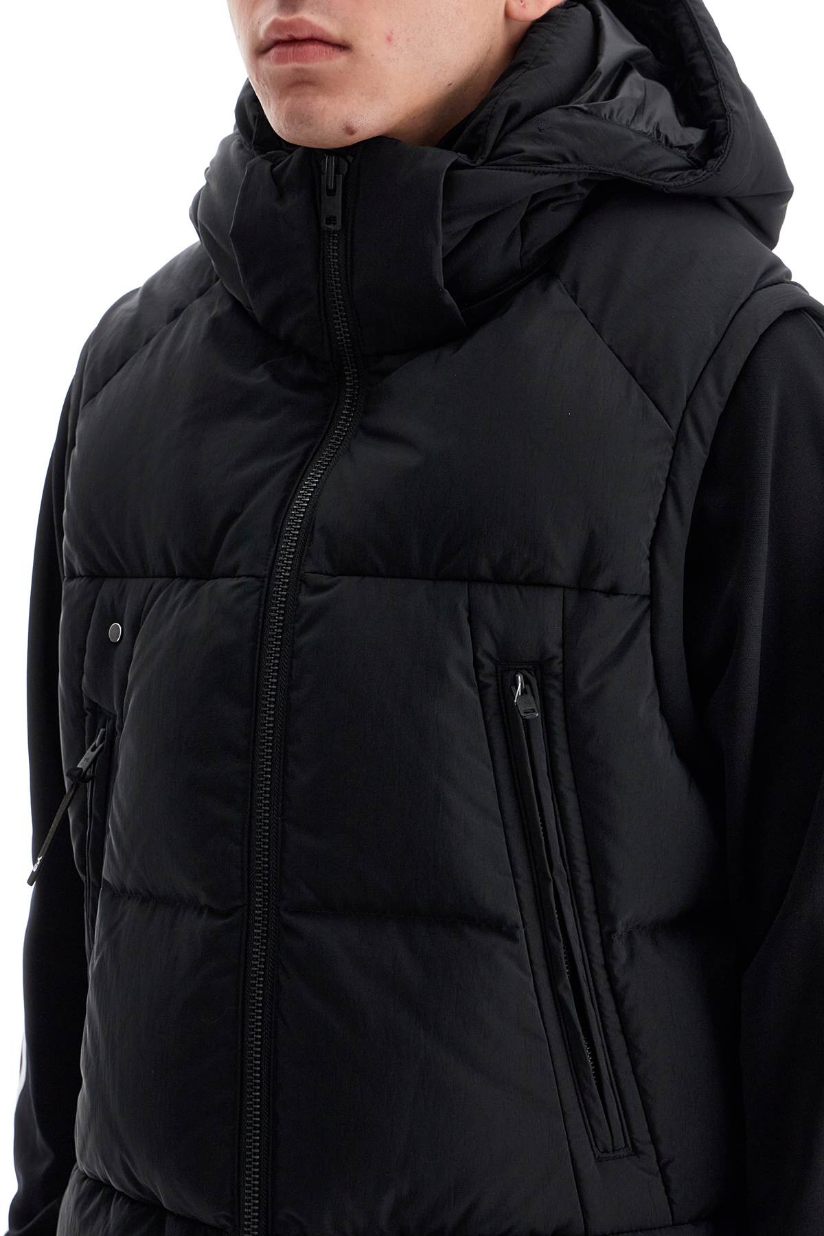 Y-3 pertex and down padded vest