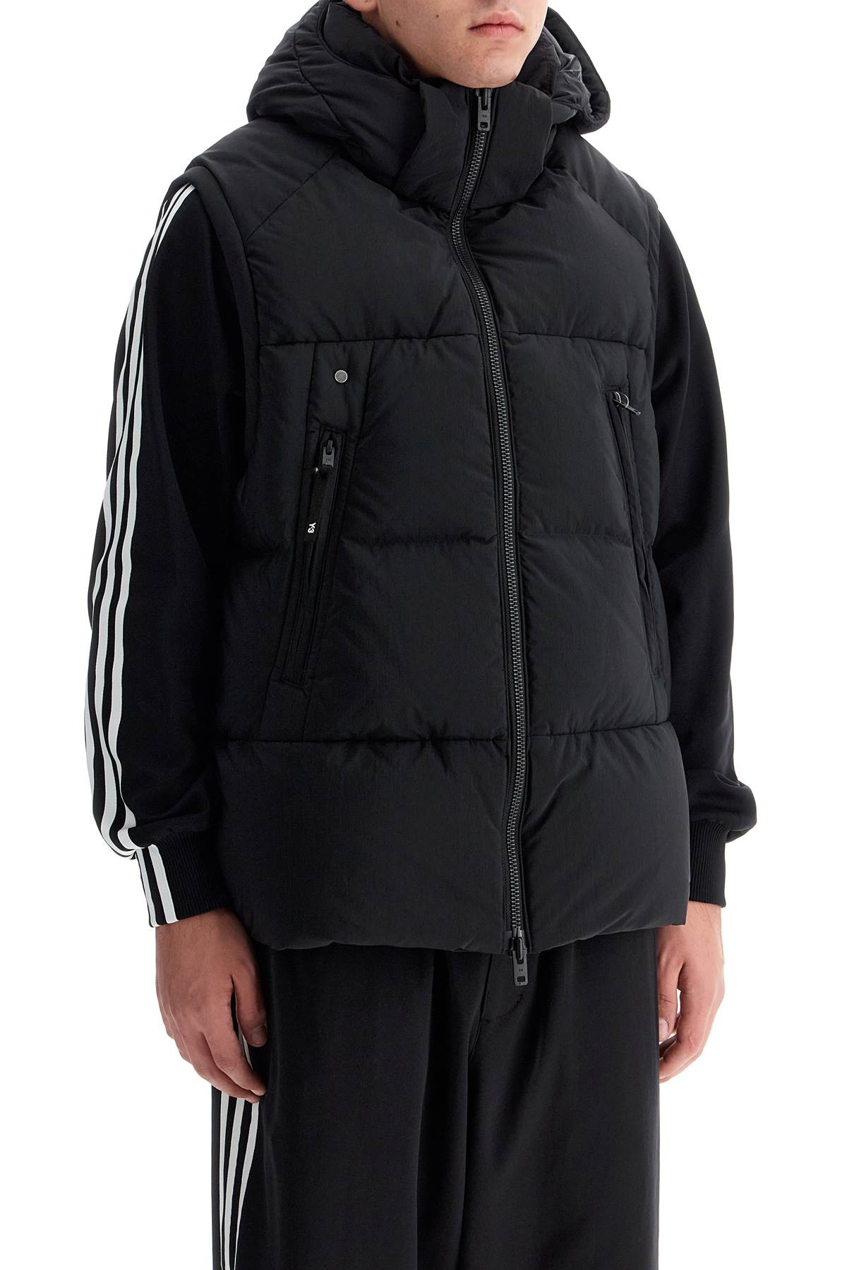 Y-3 pertex and down padded vest