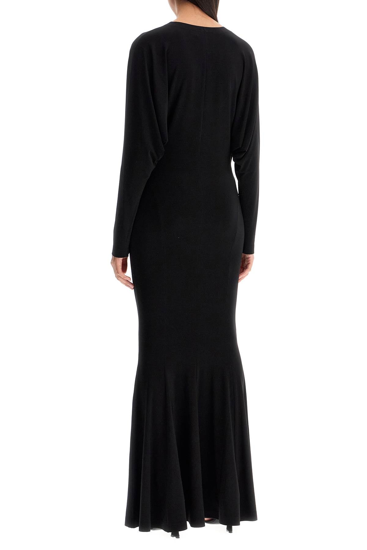 Norma Kamali mermaid-style dress with dolman sleeves