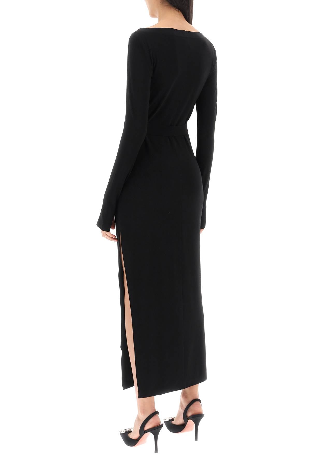 Norma Kamali scoop neckline maxi dress