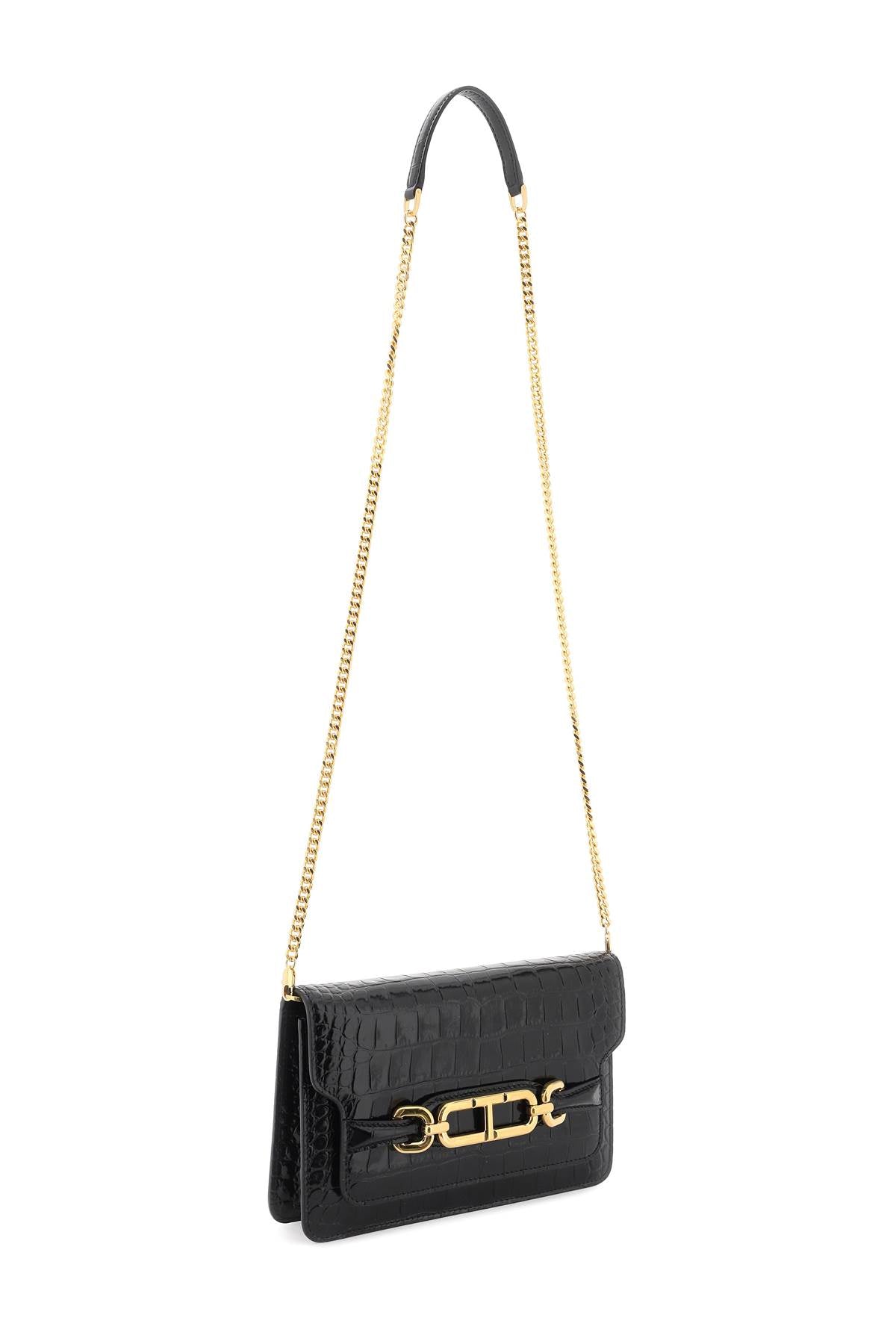 Tom Ford whitney crocodile print shoulder bag.