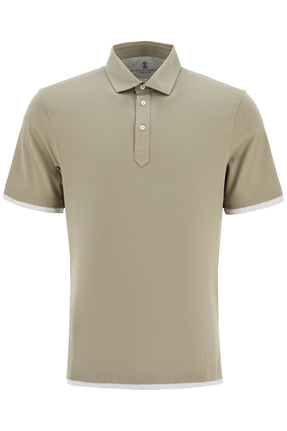 Brunello Cucinelli polo with faux