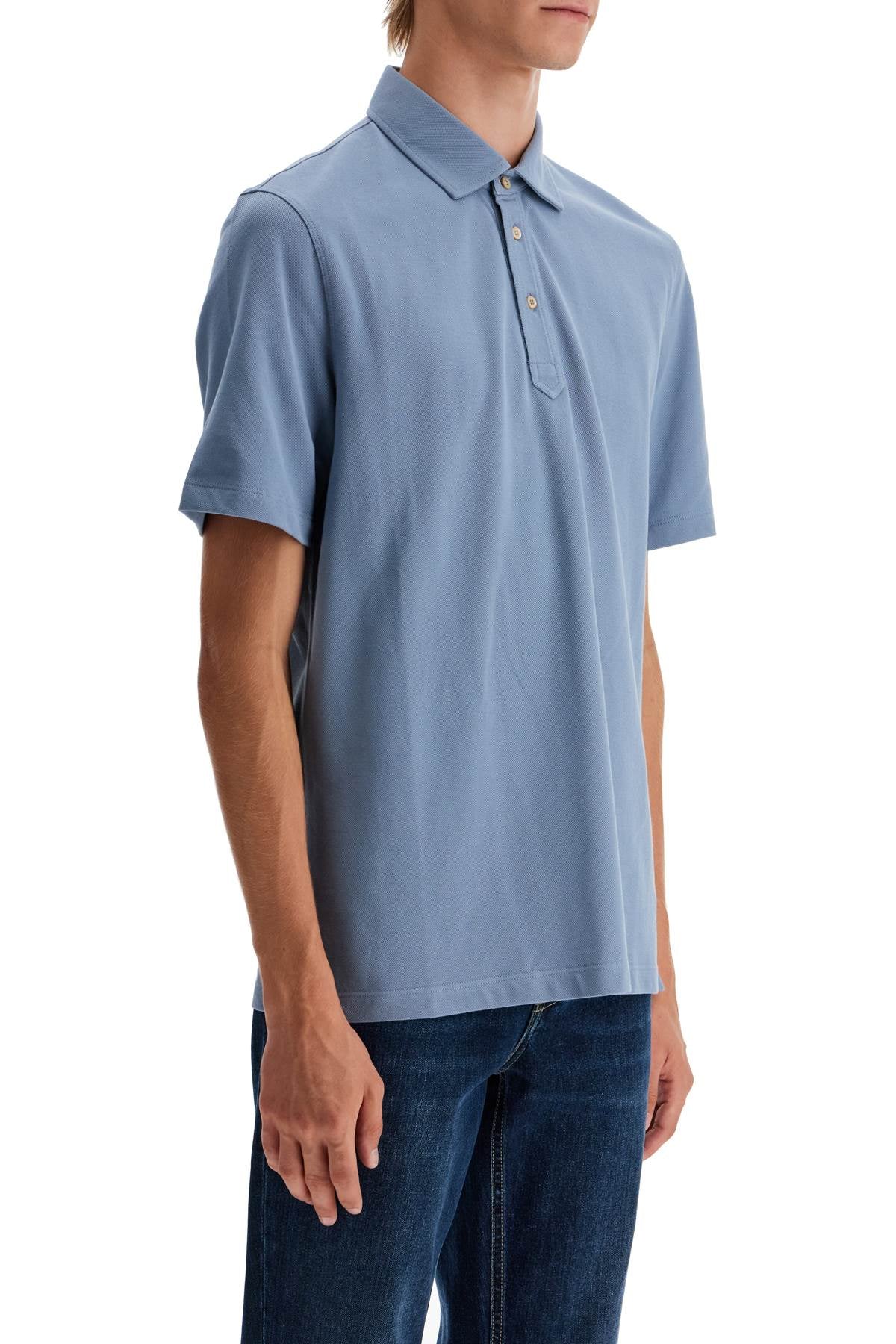 Brunello Cucinelli pique polo shirt