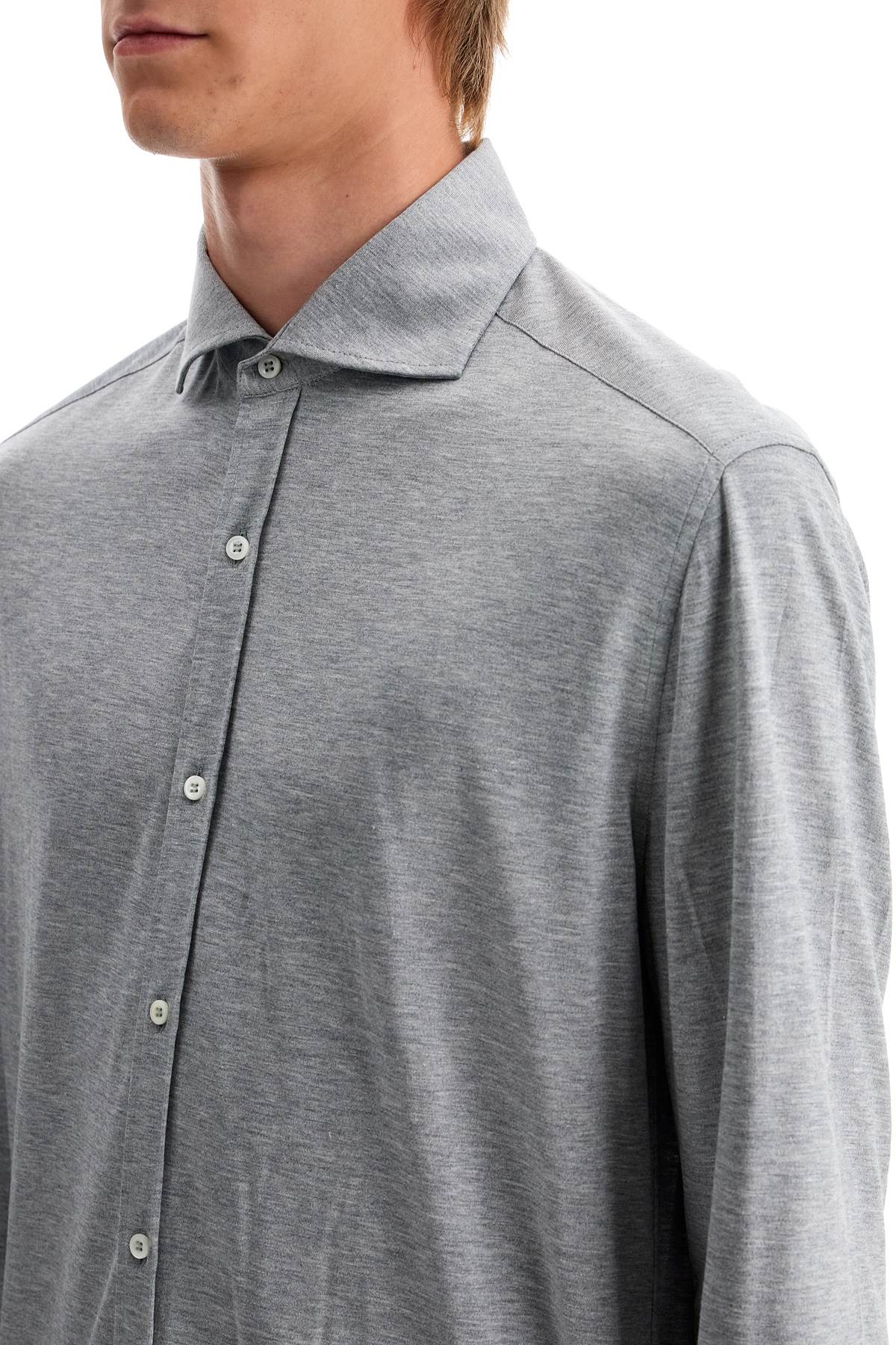 Brunello Cucinelli silk and cotton jersey shirt