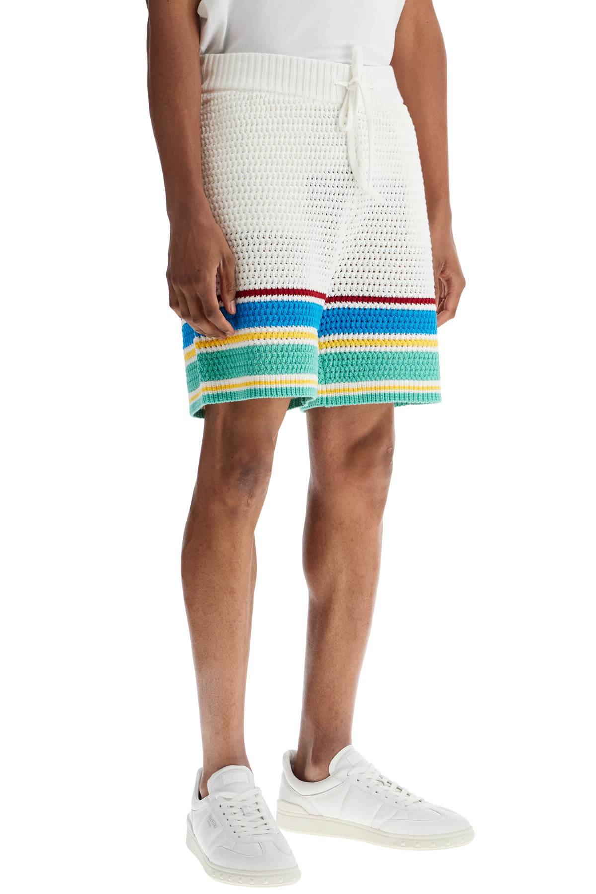 Casablanca crocheted bermuda shorts