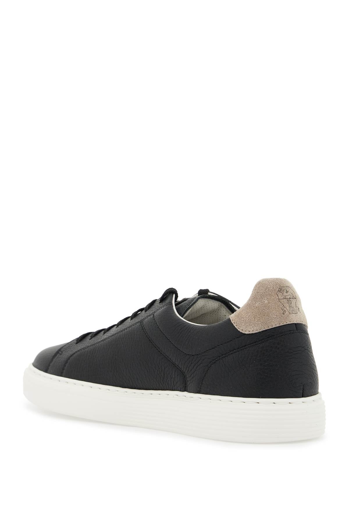 Brunello Cucinelli hammered leather sneakers