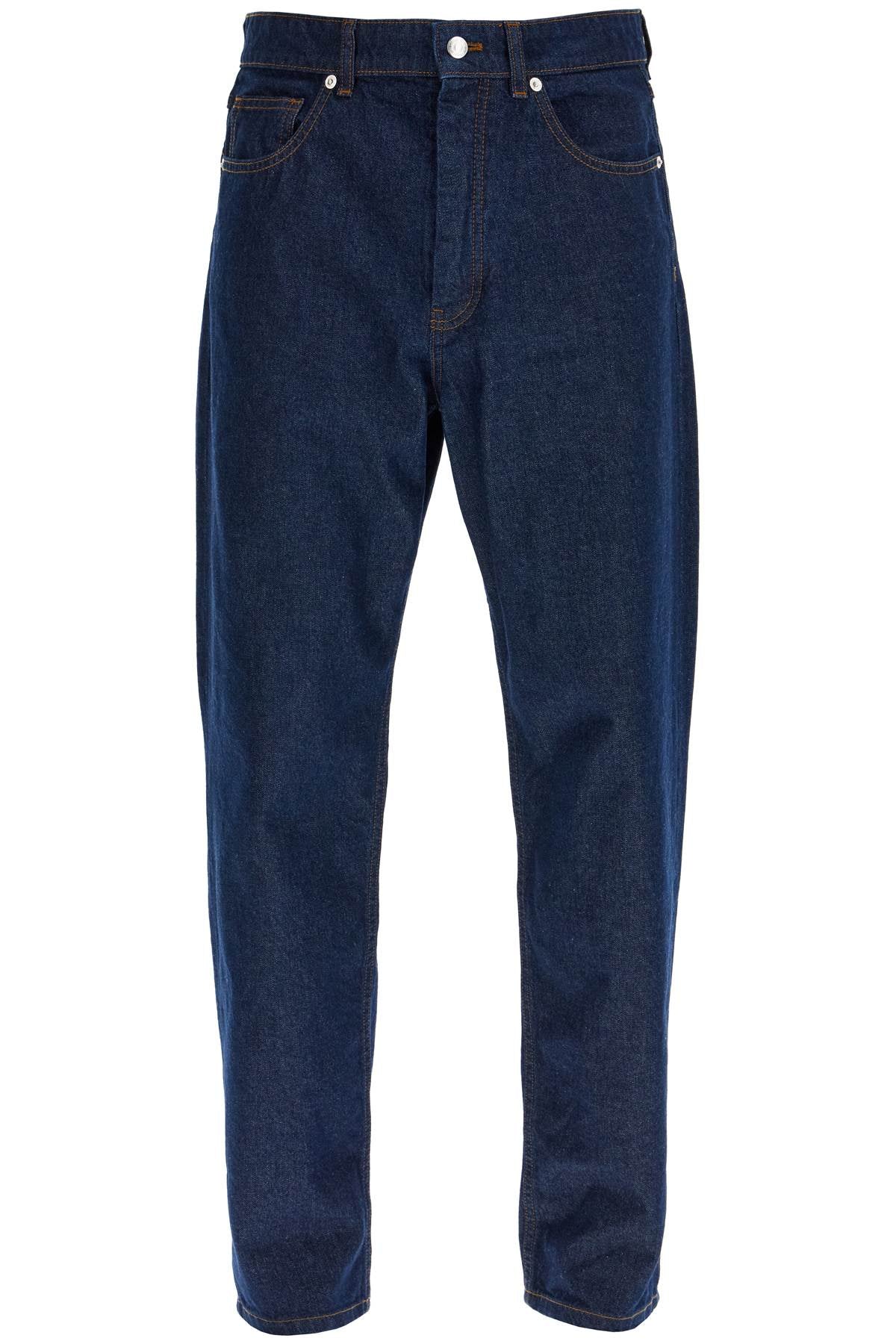 Maison Kitsune lightweight denim straight leg jeans