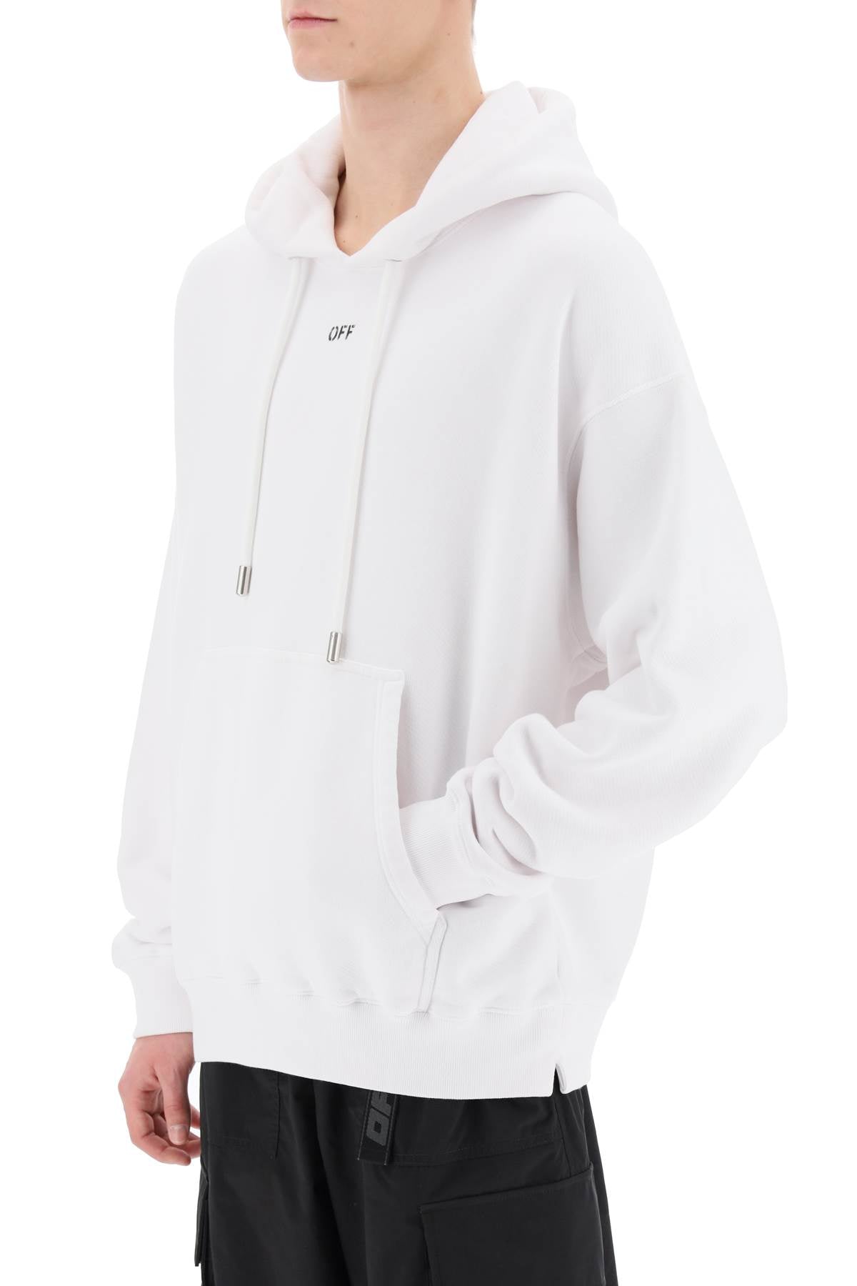 Off-White skate hoodie with off logo