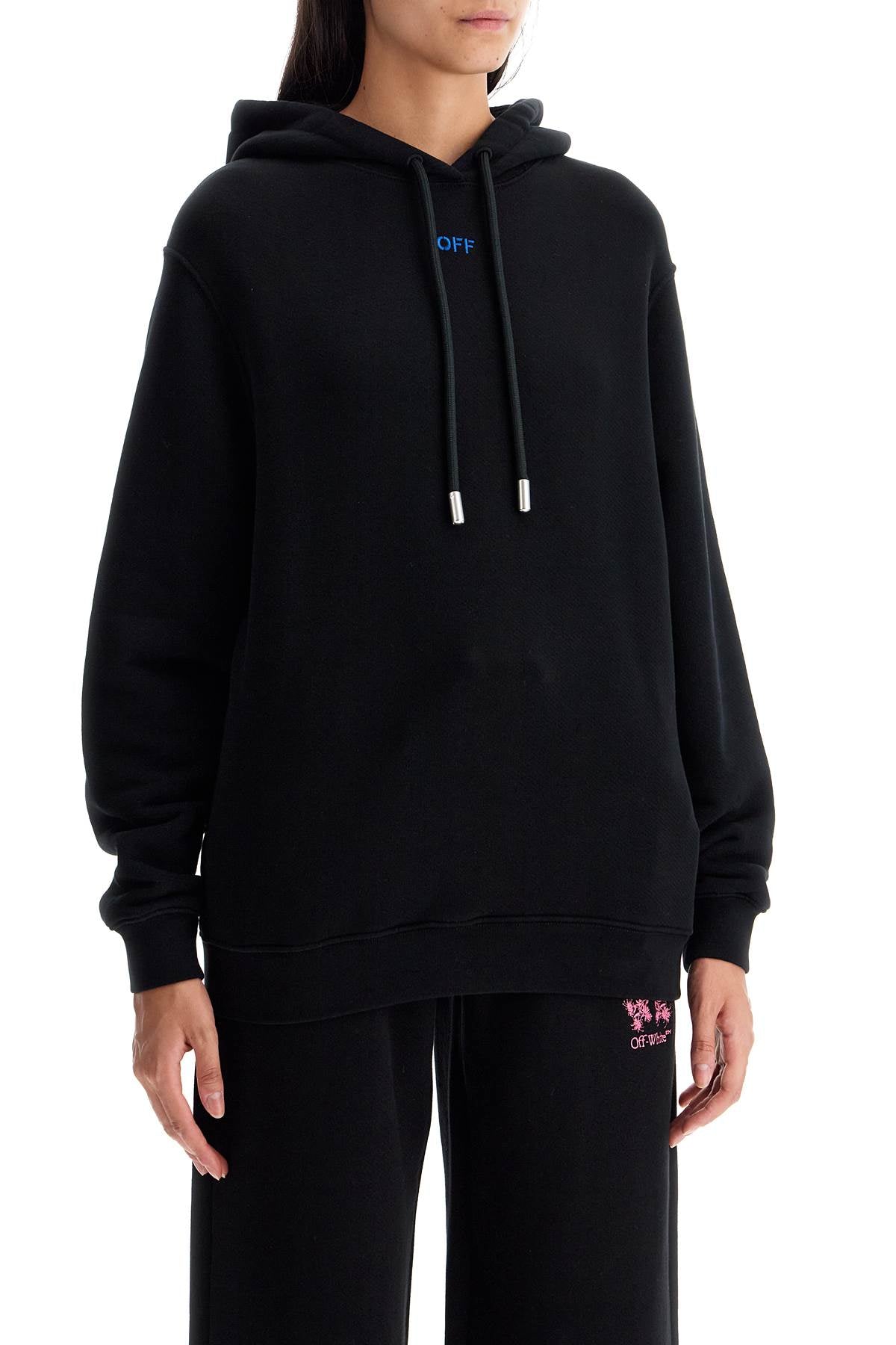 Off-White 'pinkflower arrow hooded sweat