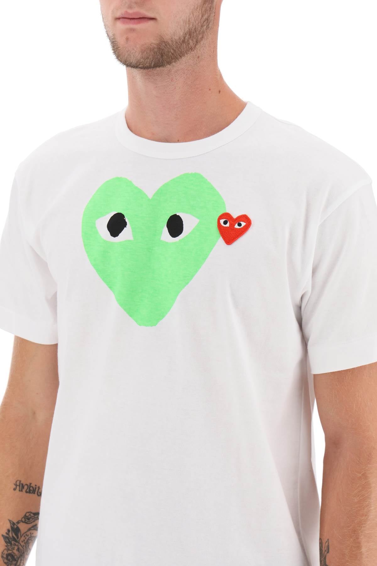 Comme Des Garcons Play heart print t-shirt