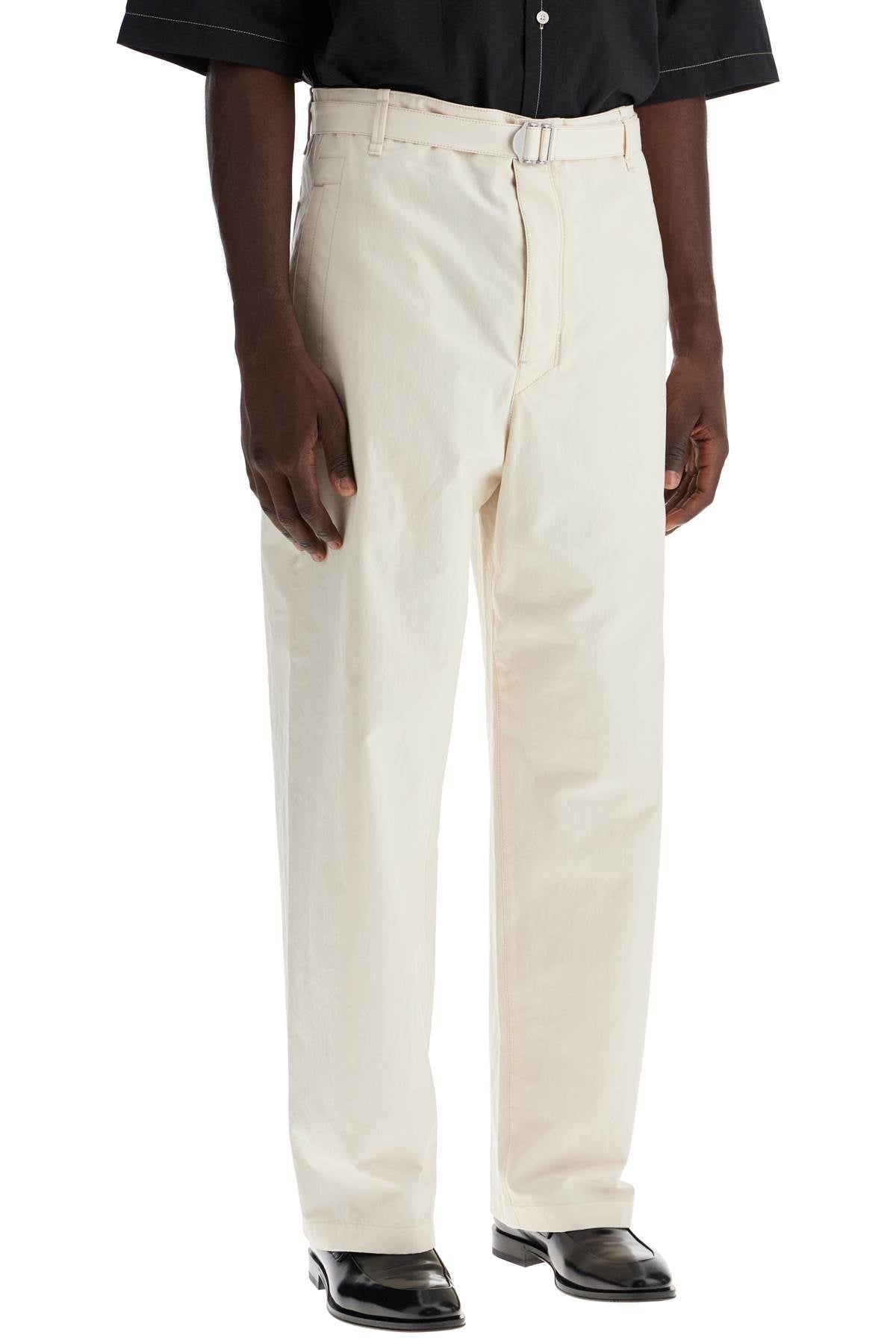 Lemaire straight-cut pants with belt