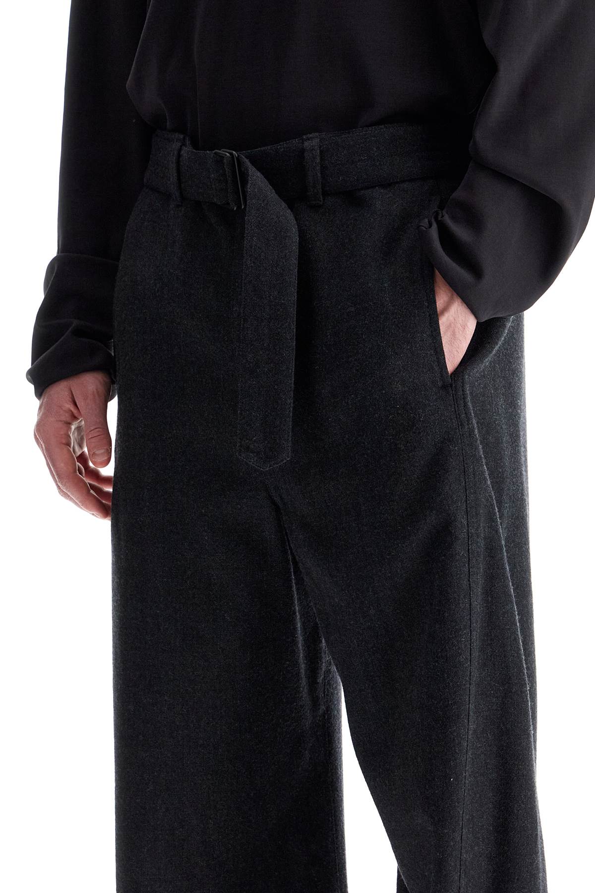 Lemaire twisted pants with belt.