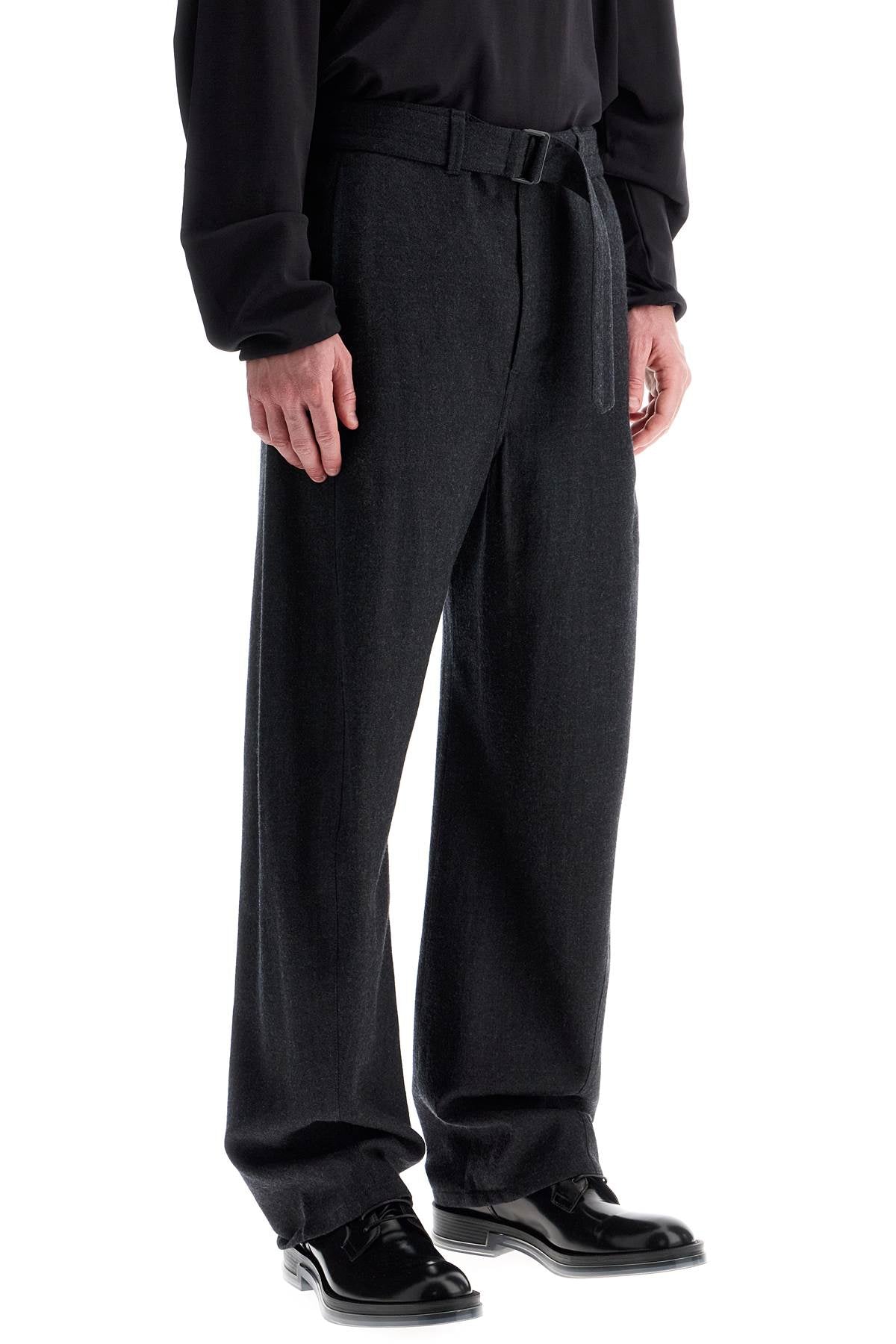 Lemaire twisted pants with belt.