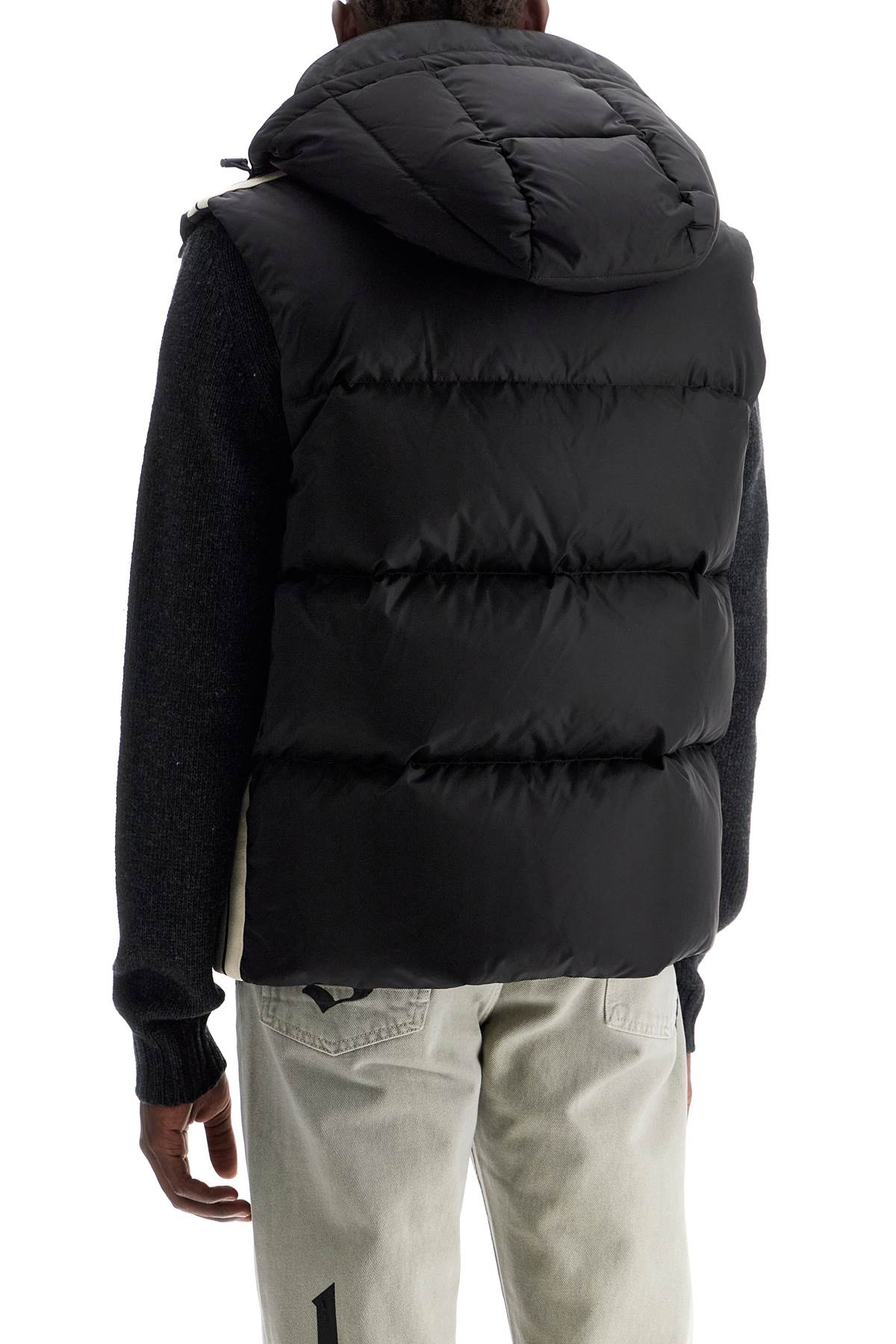 Palm Angels sleeveless down jacket with contrasting