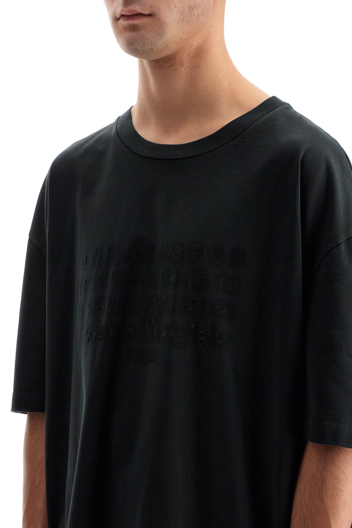 Maison Margiela embroidered numeric logo t-shirt