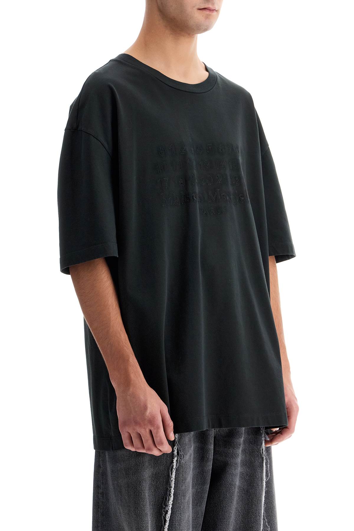 Maison Margiela embroidered numeric logo t-shirt