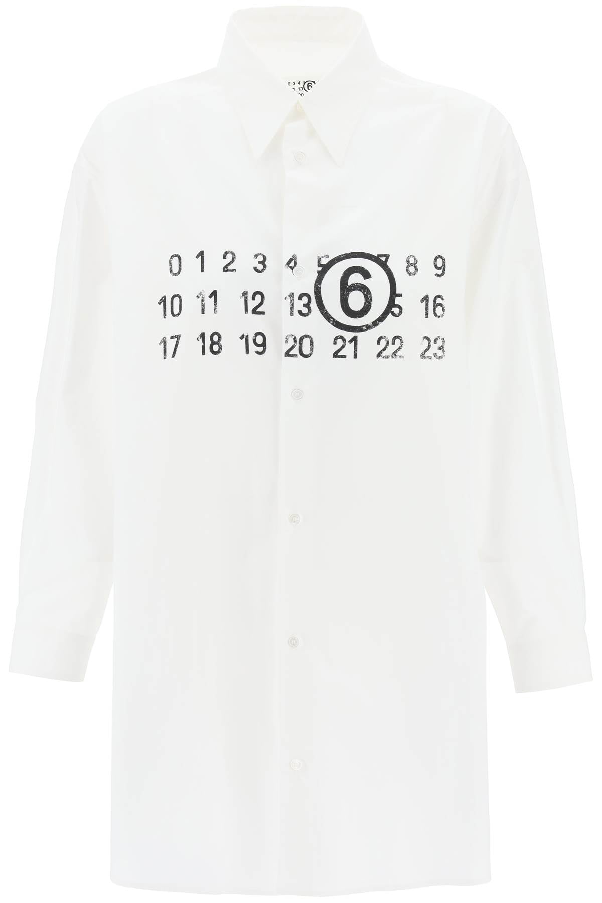 MM6 Maison Margiela shirt dress with numeric logo