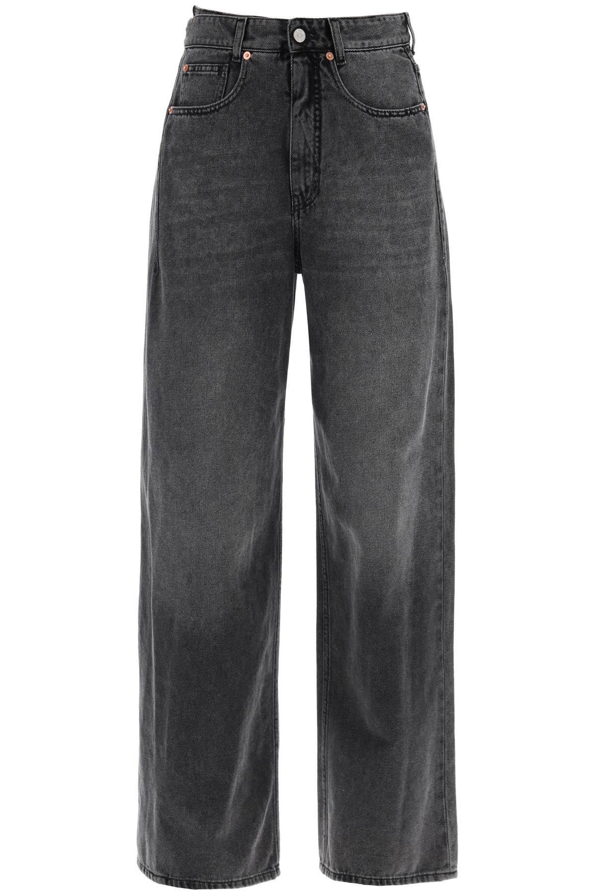 MM6 Maison Margiela hybrid panel jeans with seven