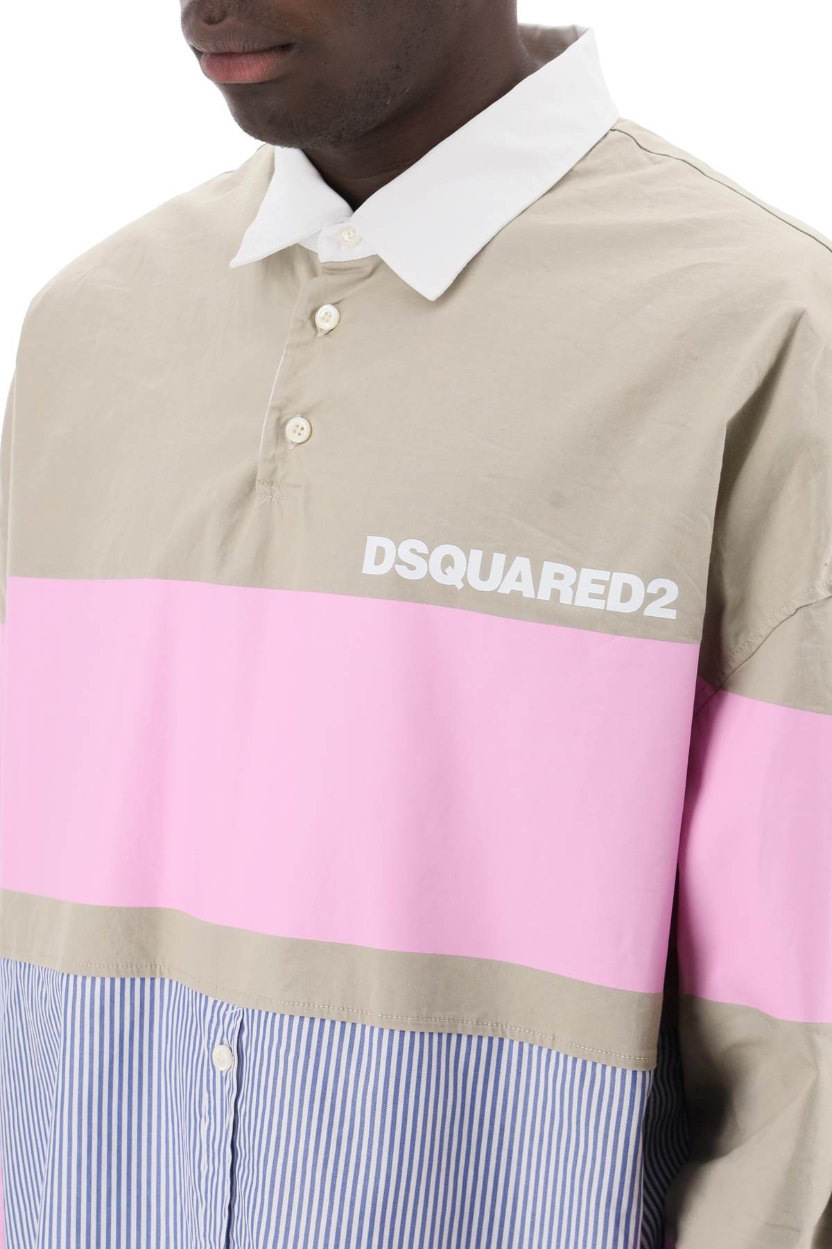 Dsquared2 oversized hybrid shirt