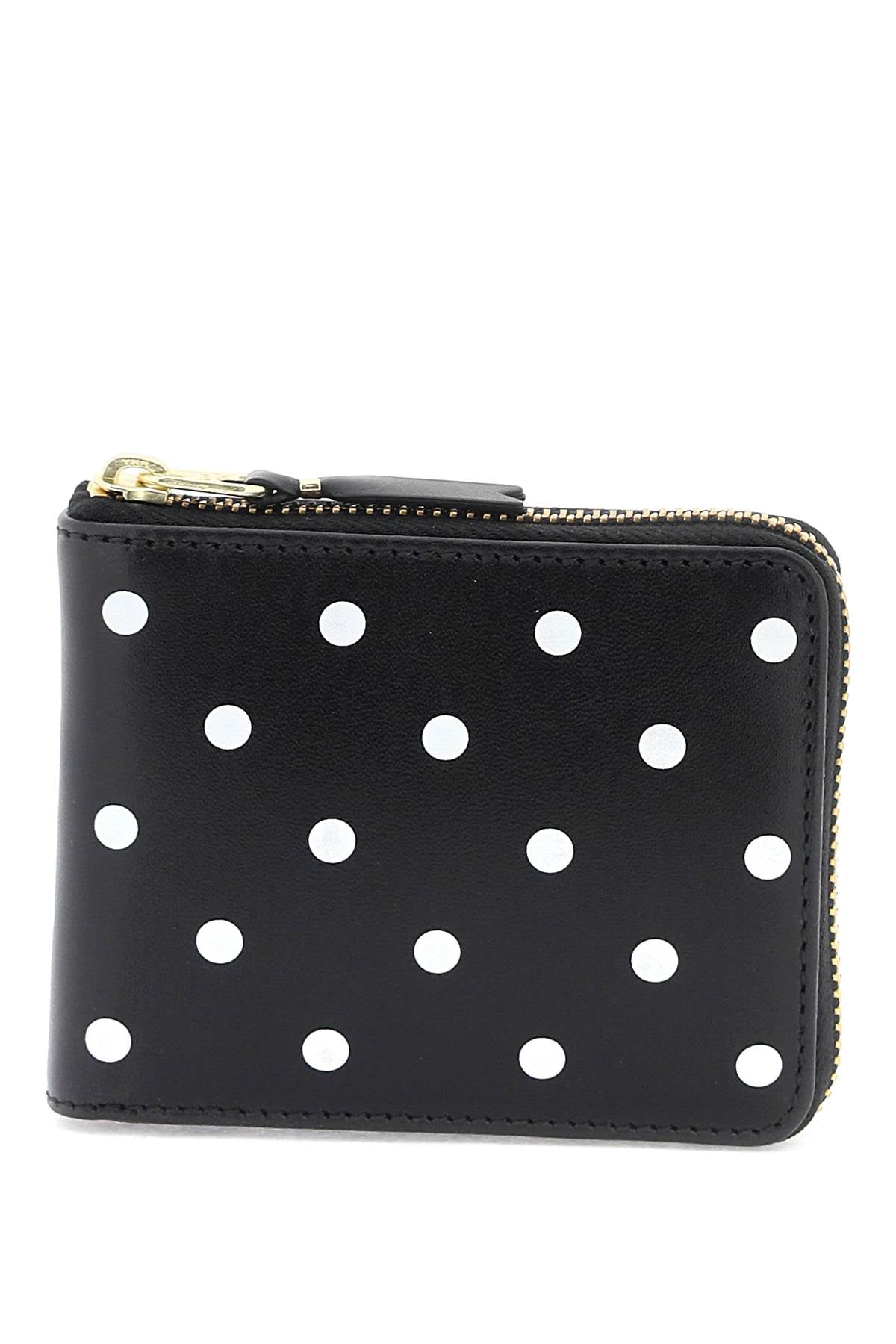 Comme Des Garcons Wallet polka dot zip around wallet