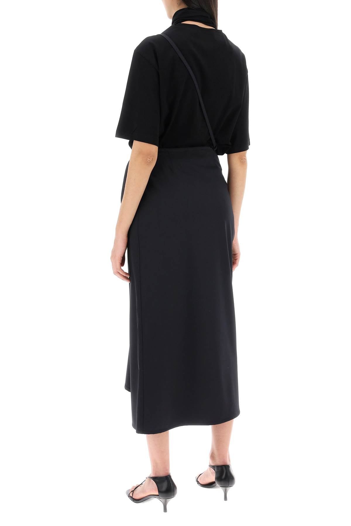 Lemaire wool wrap skirt with pockets