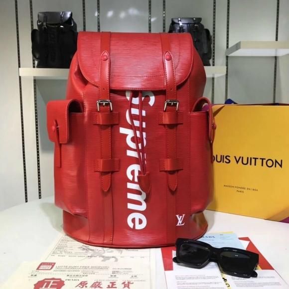 Louis Vuitton x Supreme Christopher Backpack Epi PM Red