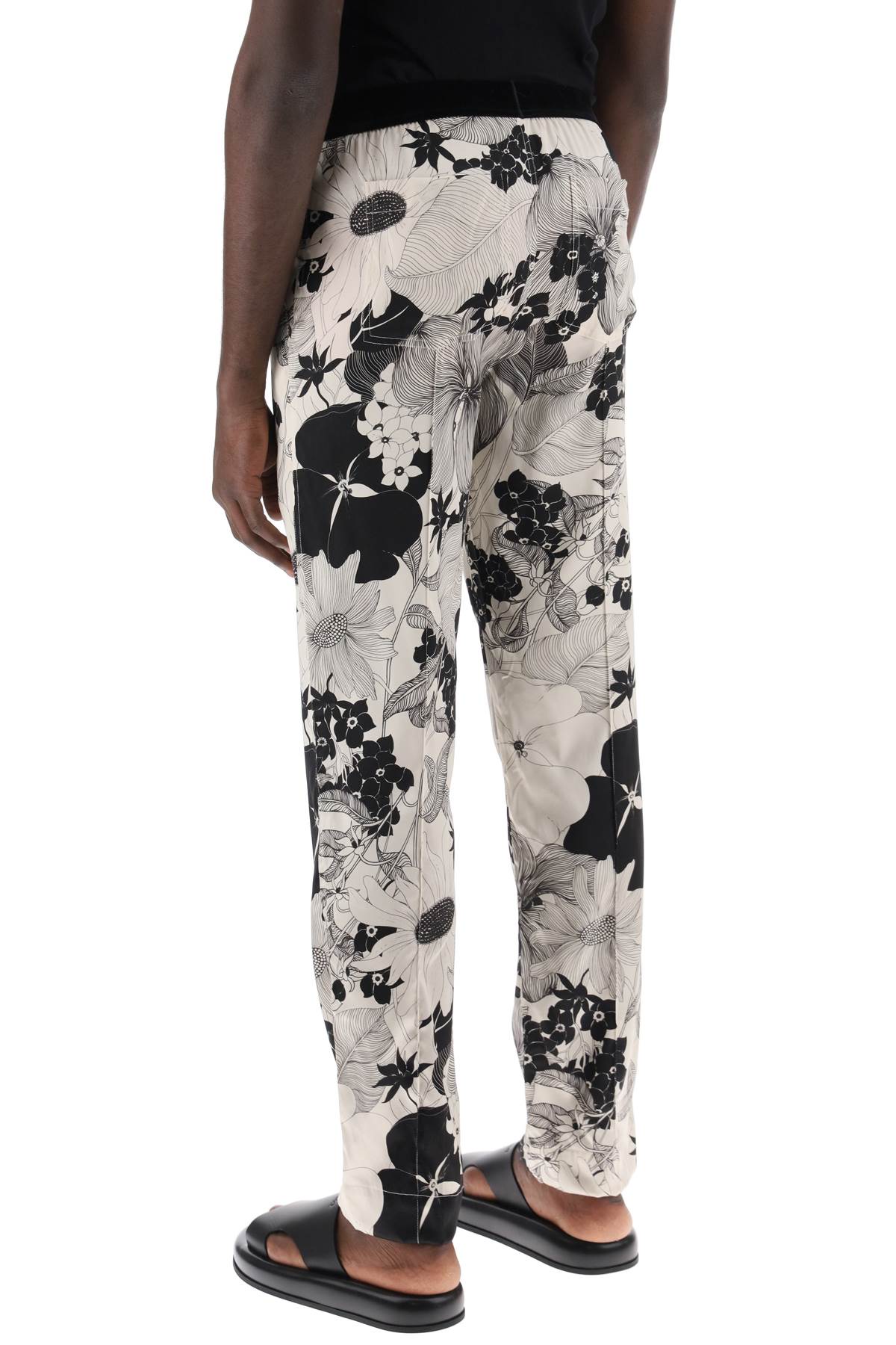 Tom Ford pajama pants in floral silk