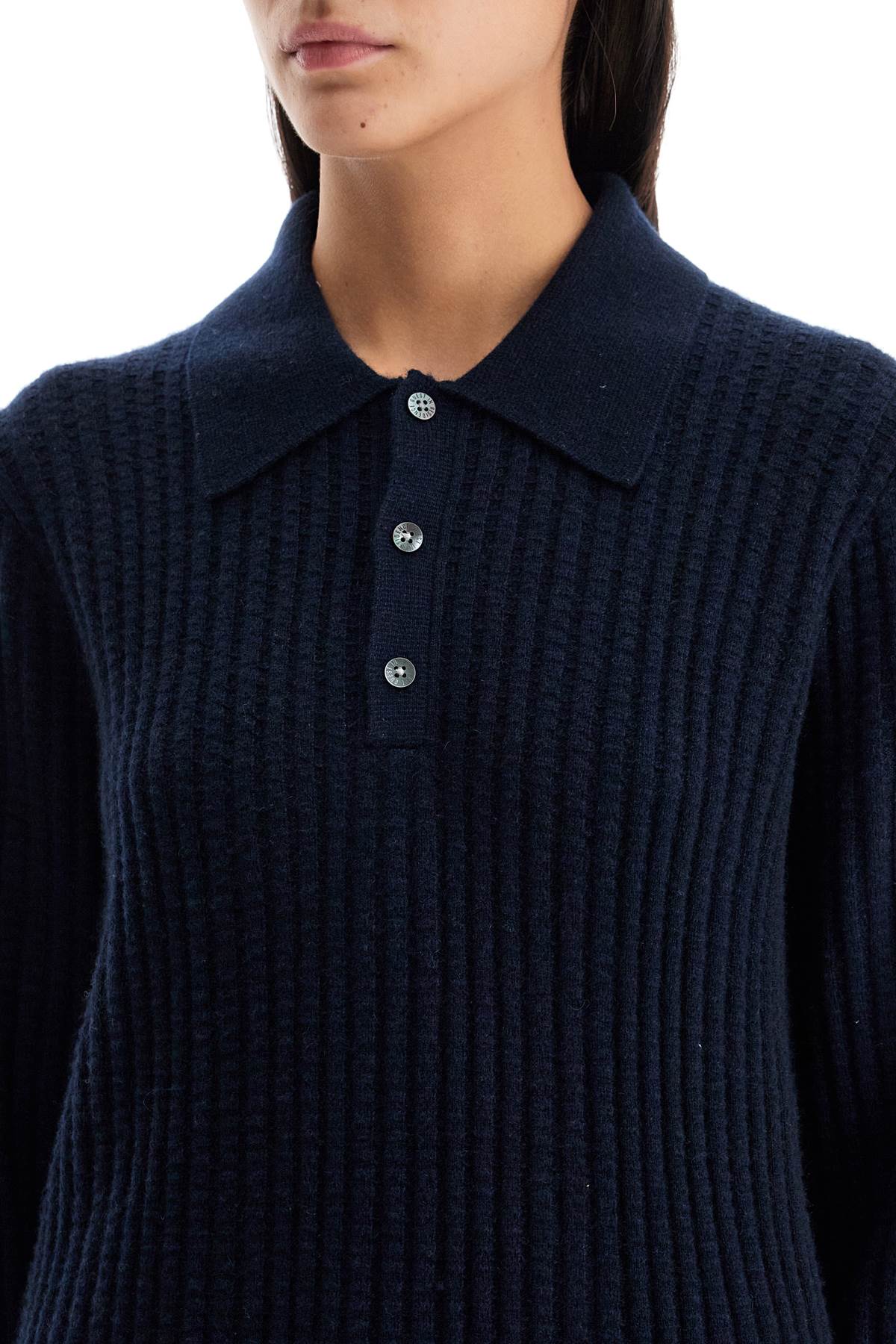 Guest In Residence polo-inspired pullover