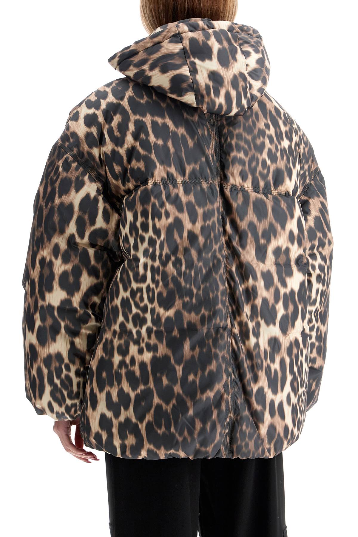 Ganni leopard print down