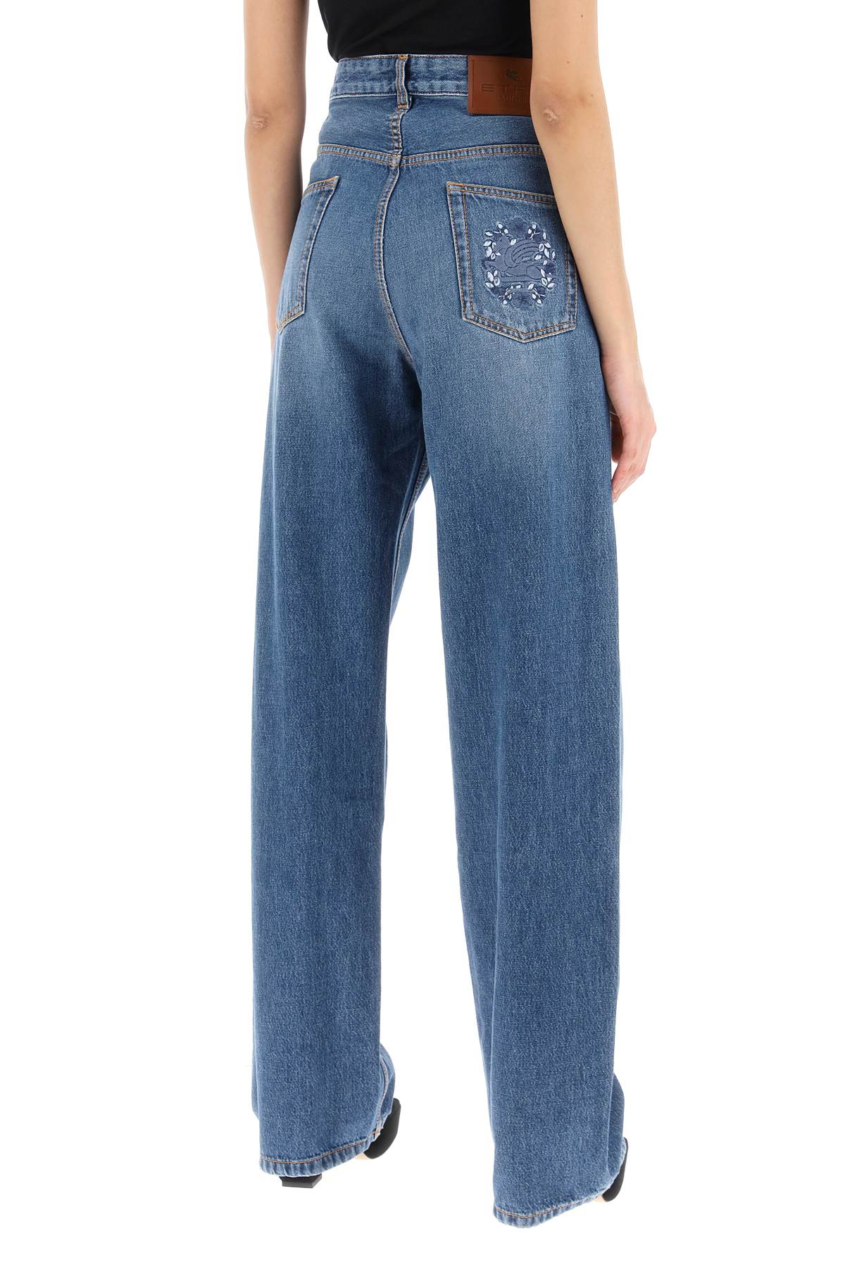 Etro low-waisted baggy jeans