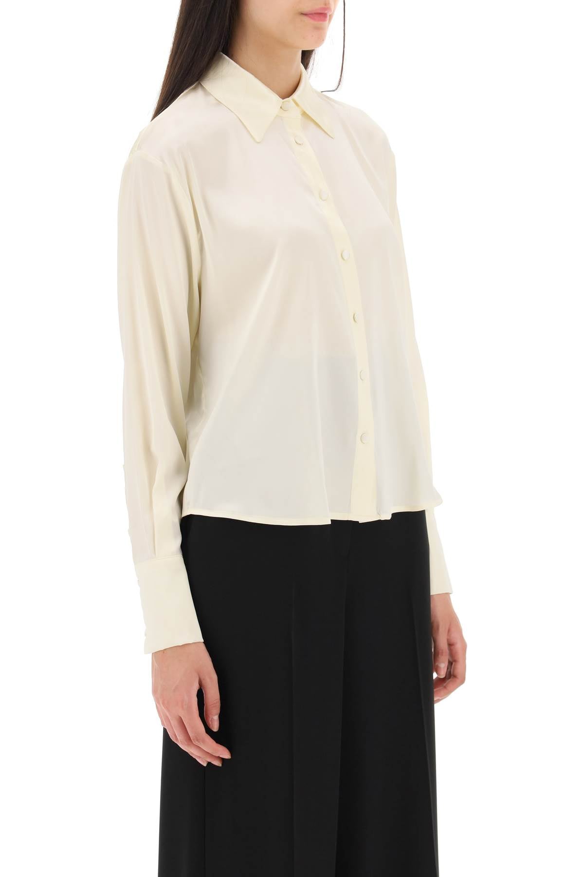 Mvp Wardrobe 'Sunset Boulevard' Satin Shirt   White