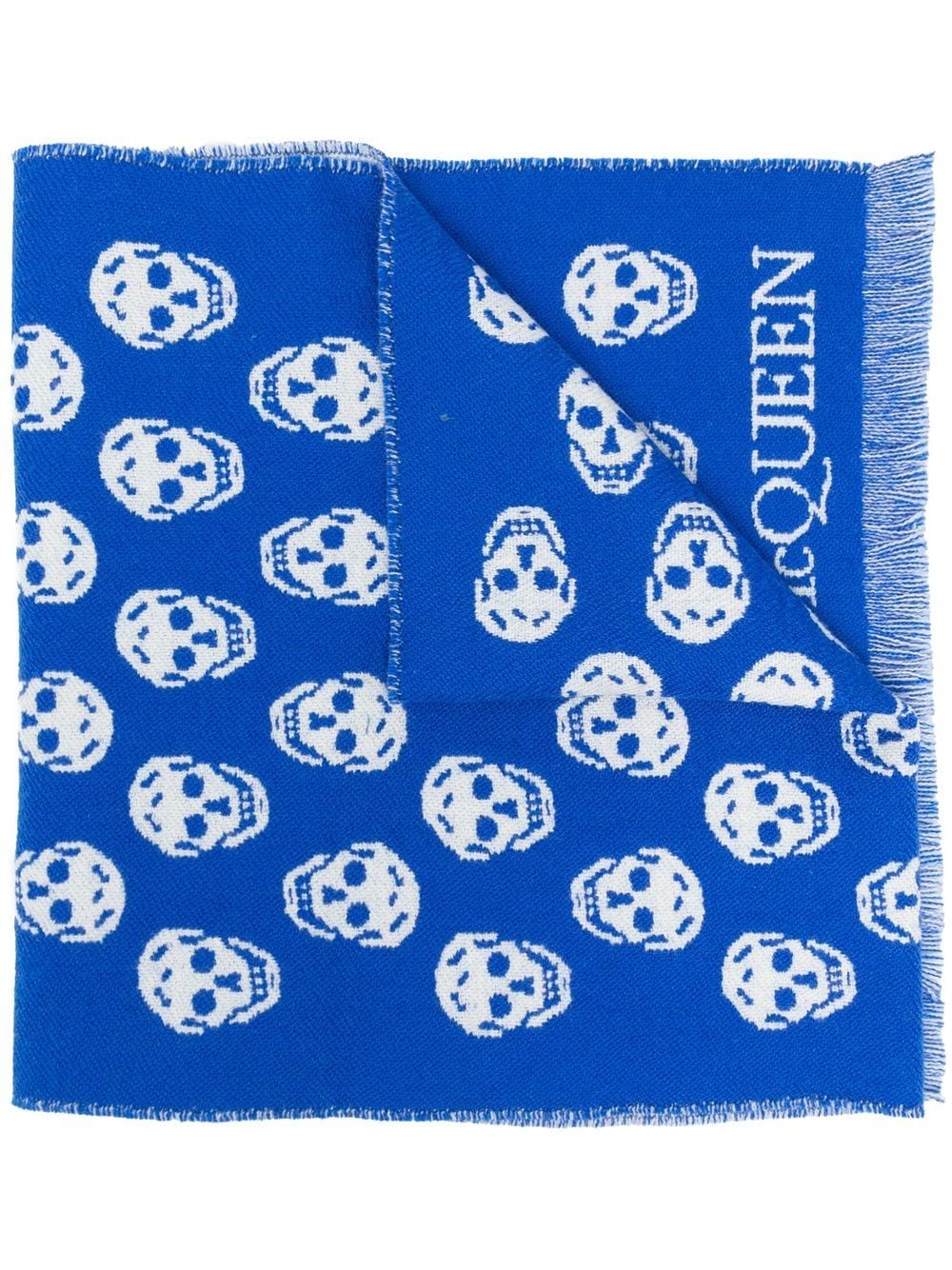 Alexander Mcqueen Scarfs Blue