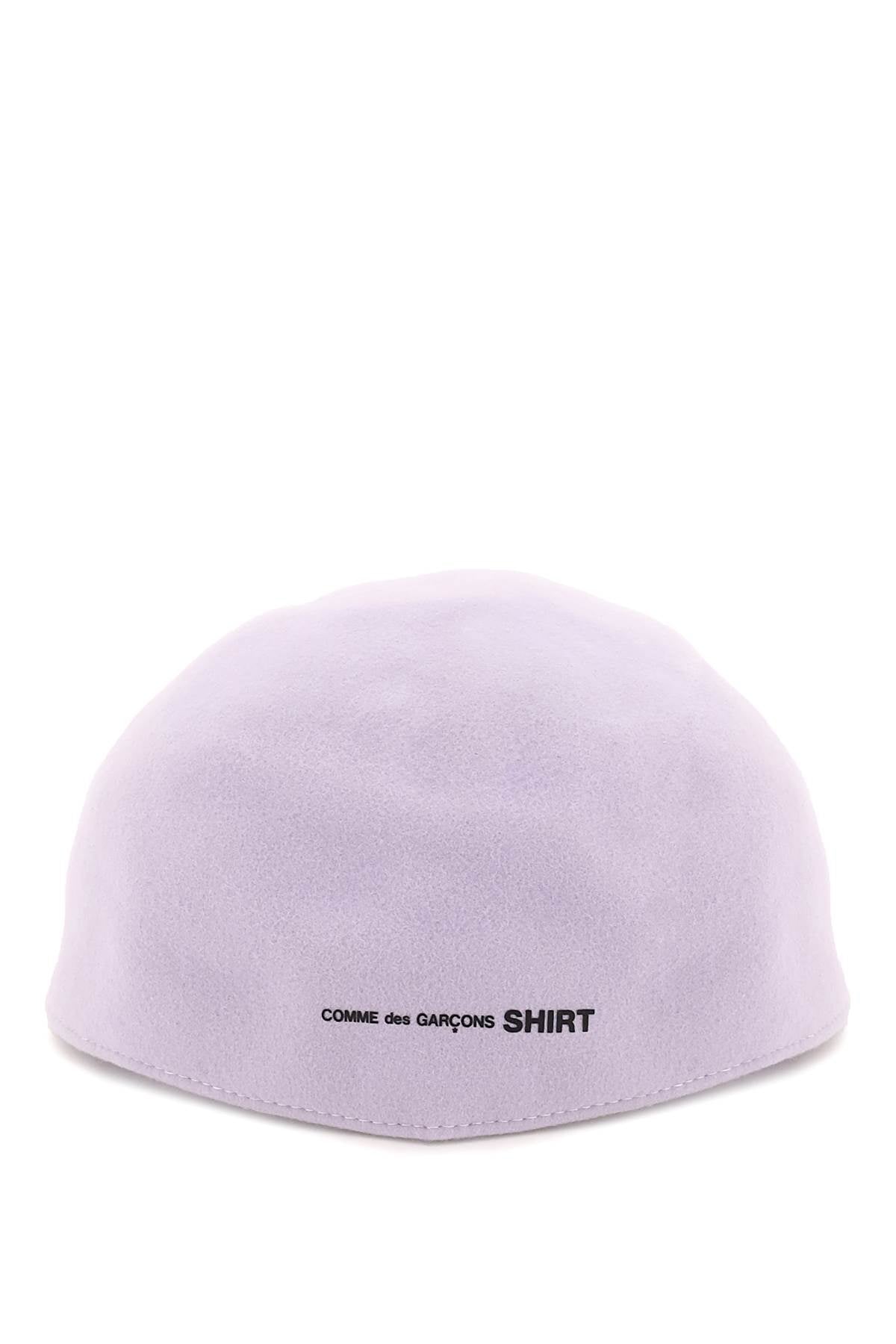 Comme Des Garcons Shirt Wool Flat Cap   Purple