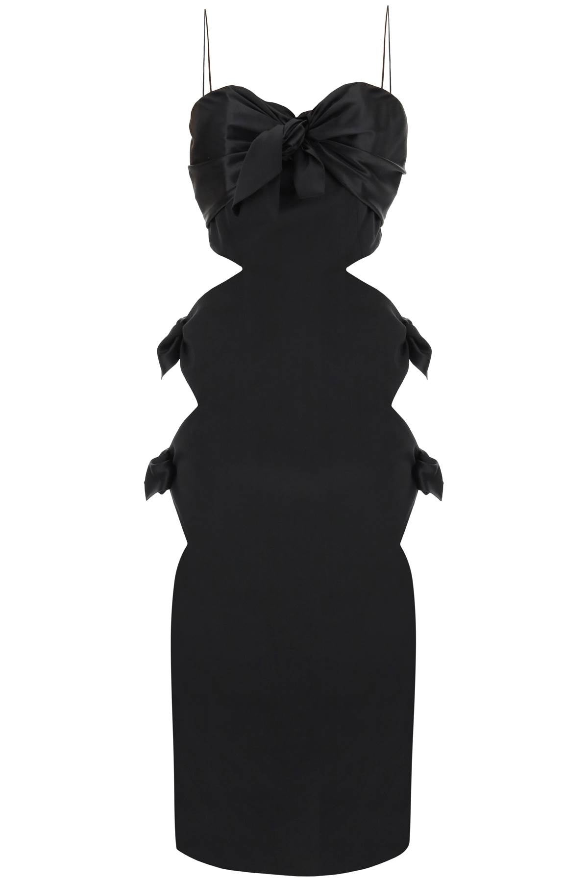 Alessandra Rich Cut Out Dress   Black