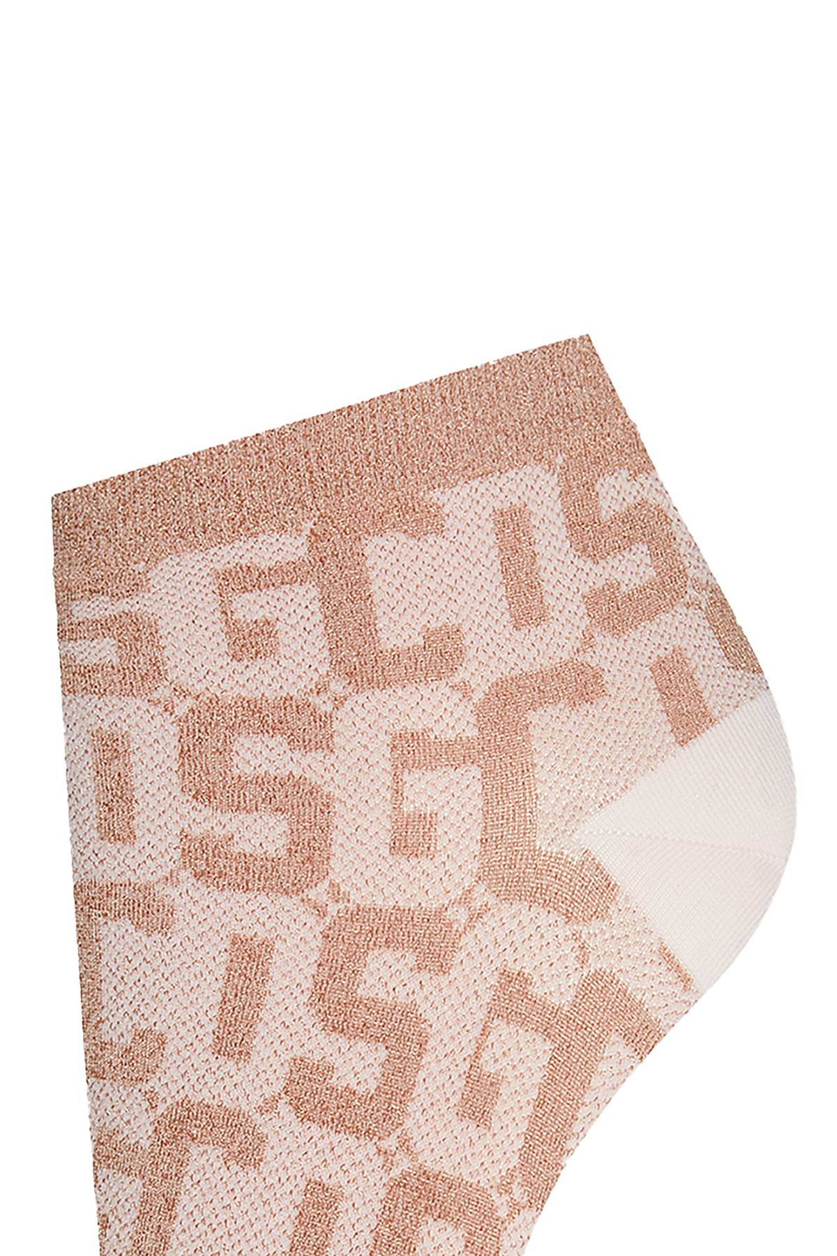 Gcds   X Wolford Monogram Socks   Pink