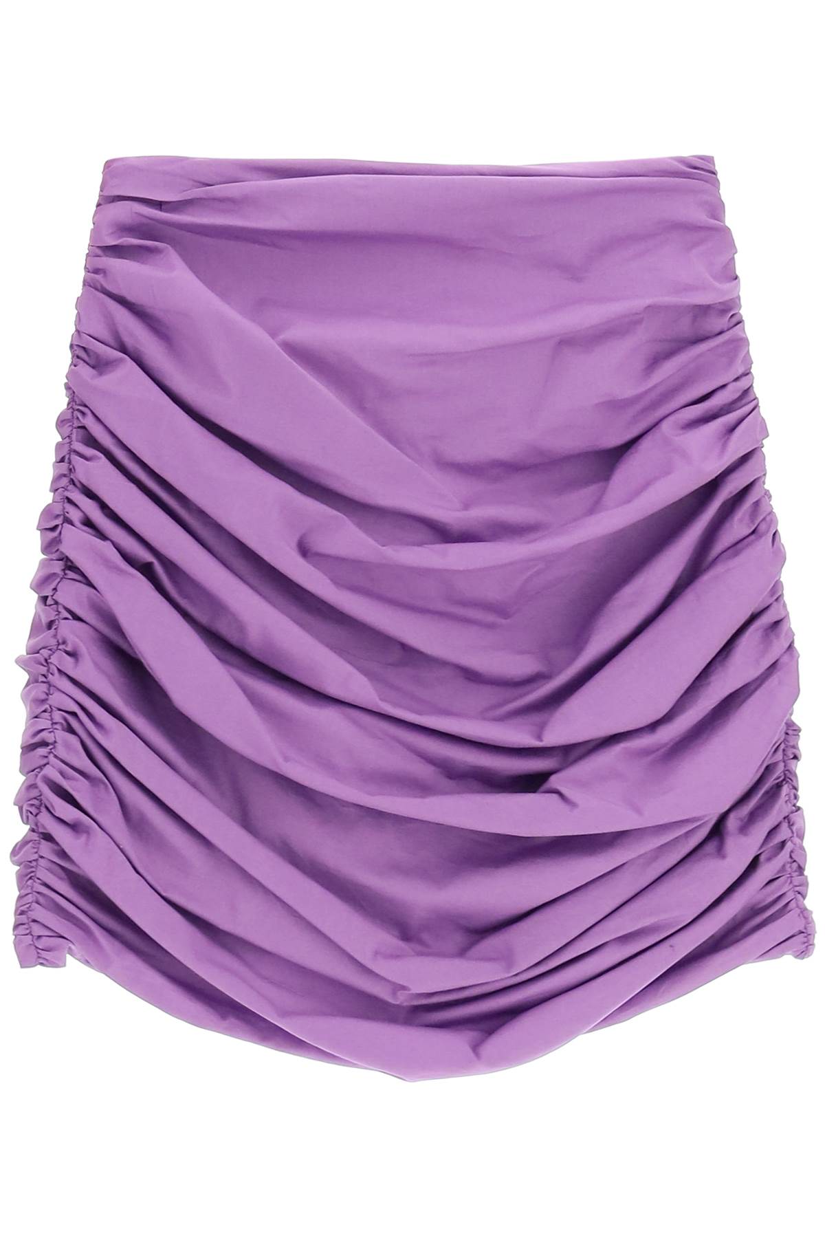 Giuseppe Di Morabito Draped Cotton Mini Skirt   Purple