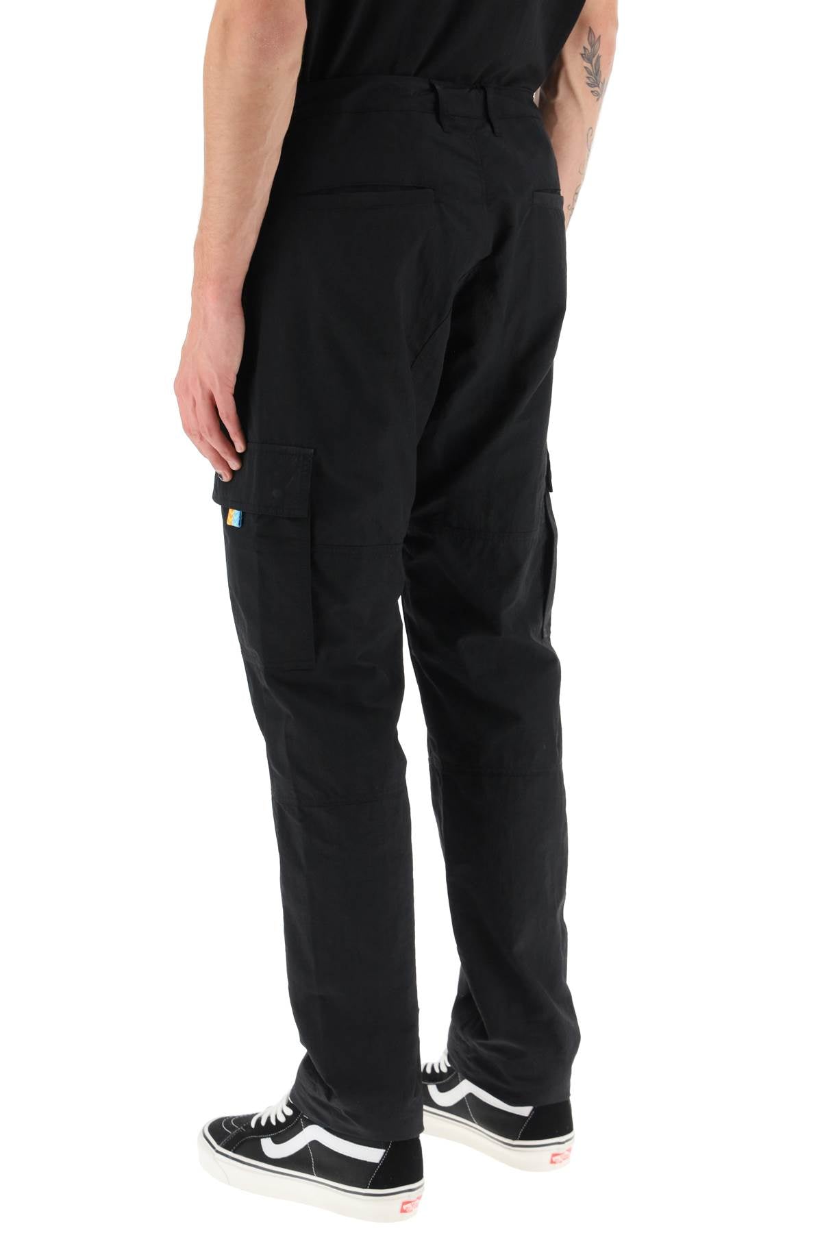 Marcelo Burlon Nylon Cargo Pants   Black