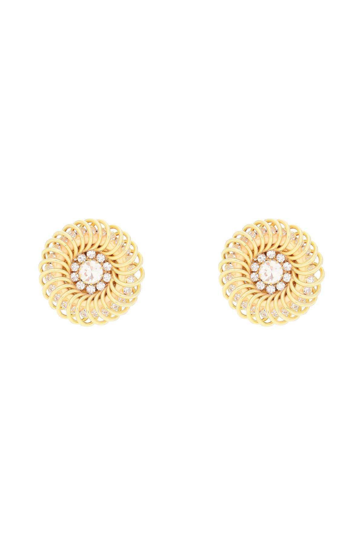 Alessandra Rich Spiral Earrings   Gold